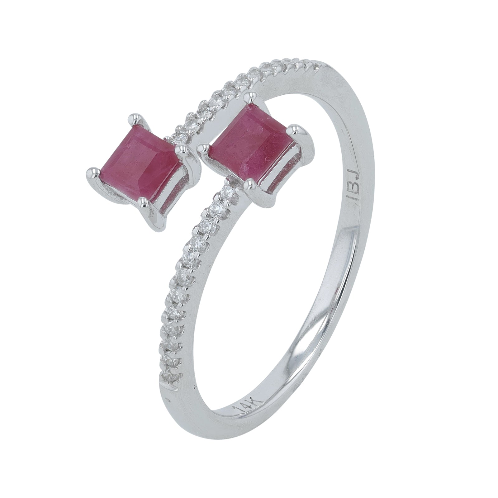 14K Gemstone Bypass Ring<p><strong>More Colors Available</p></strong>