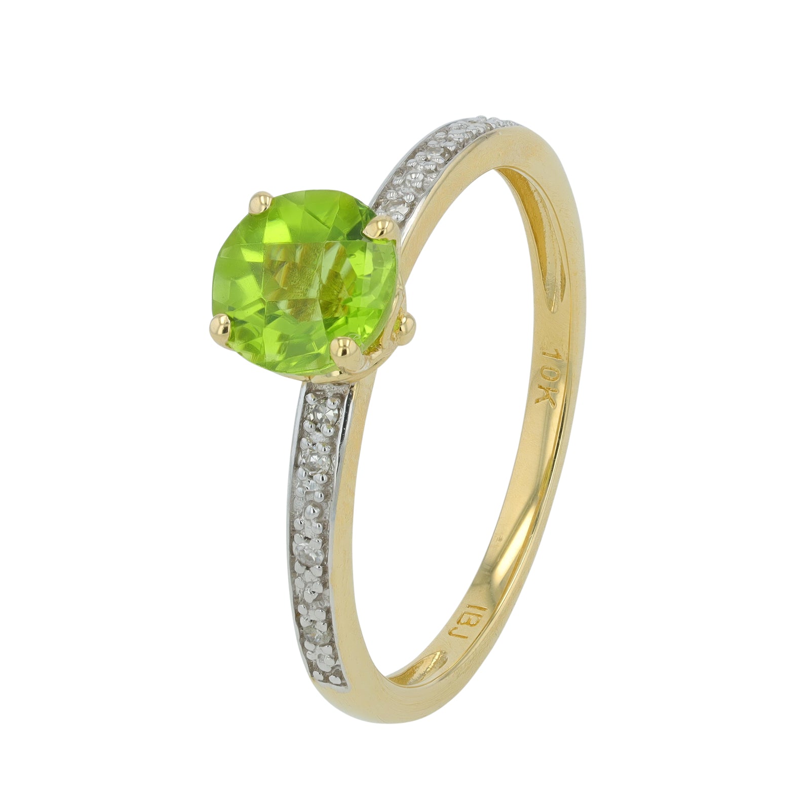 10K Gemstone Solitaire Ring<p><strong>More Colors Available</p></strong>