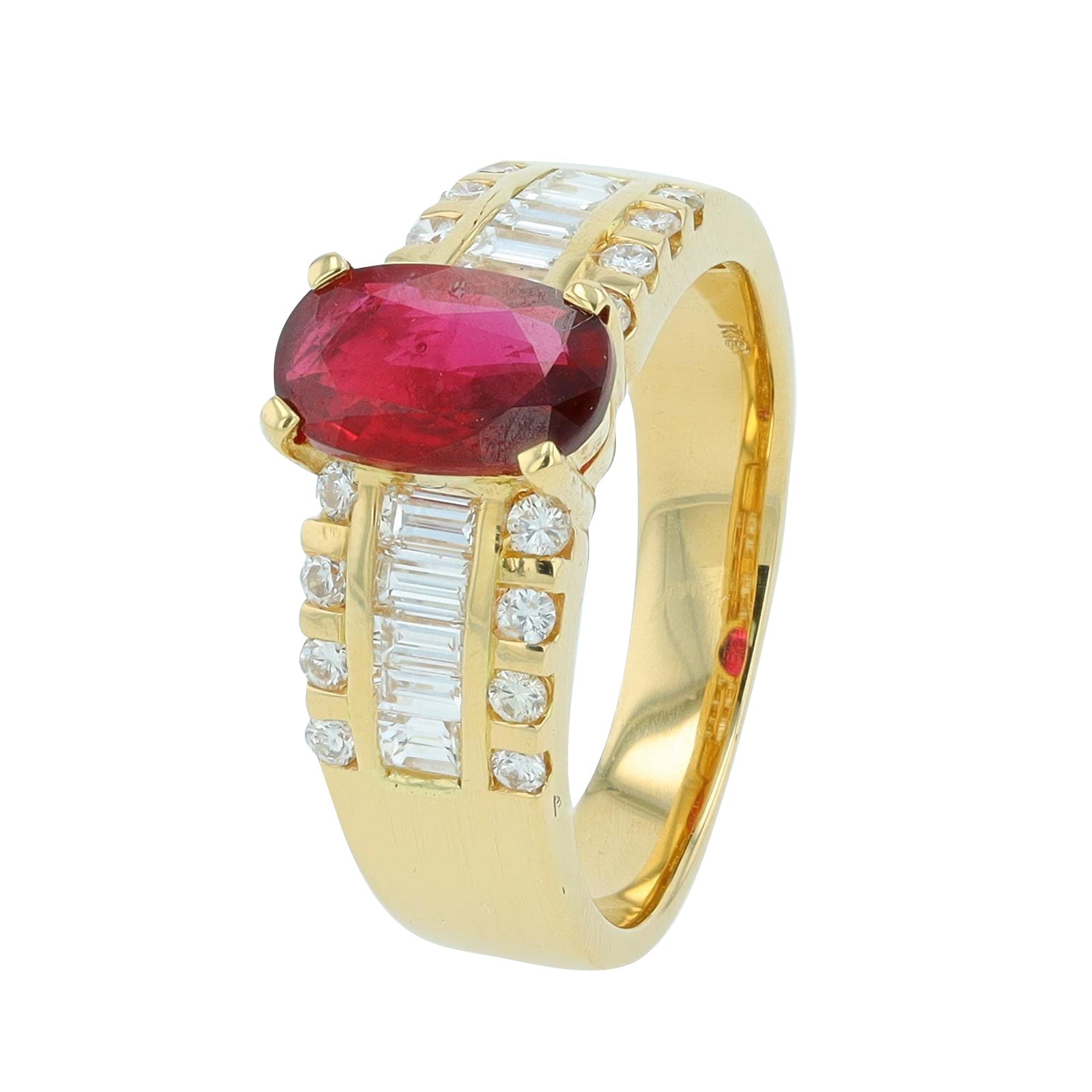 18K YG 1.276 CT Thai Ruby Ring <p><strong>GIA Available</p></strong>