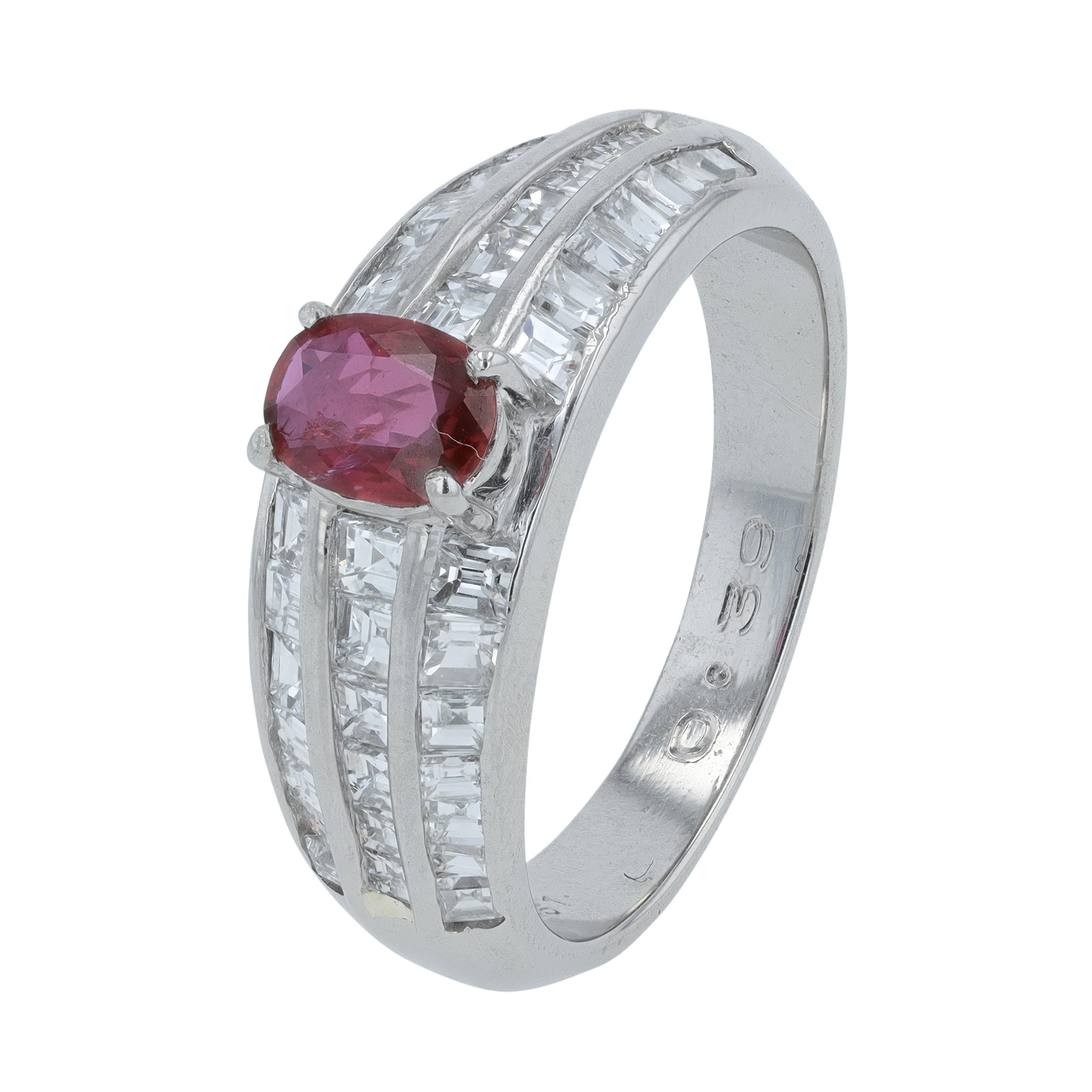 PT900 .39 CT Ruby Ring