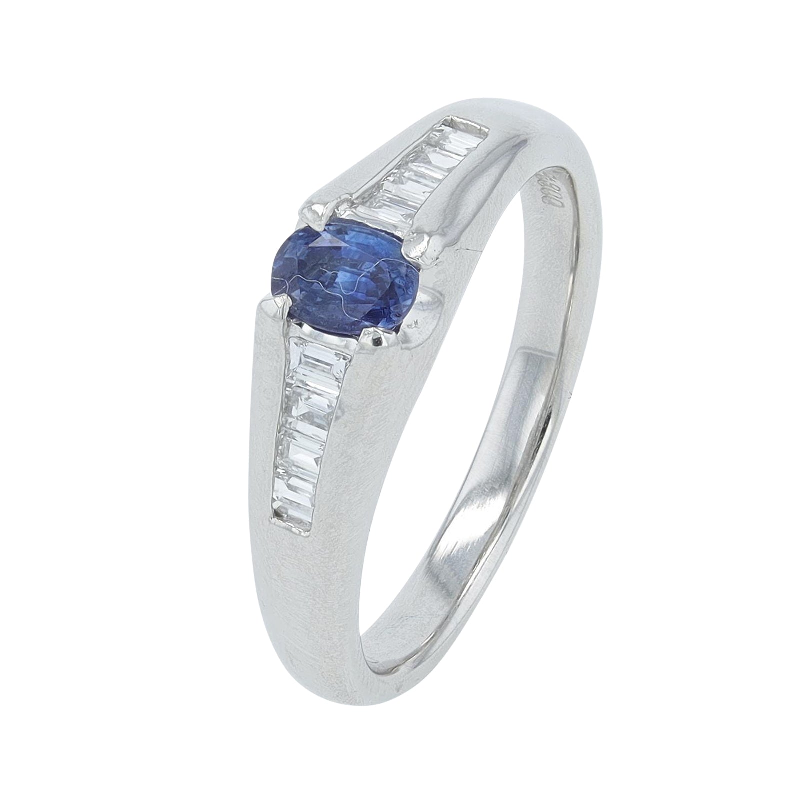 PT900 .35 CT Sapphire Ring