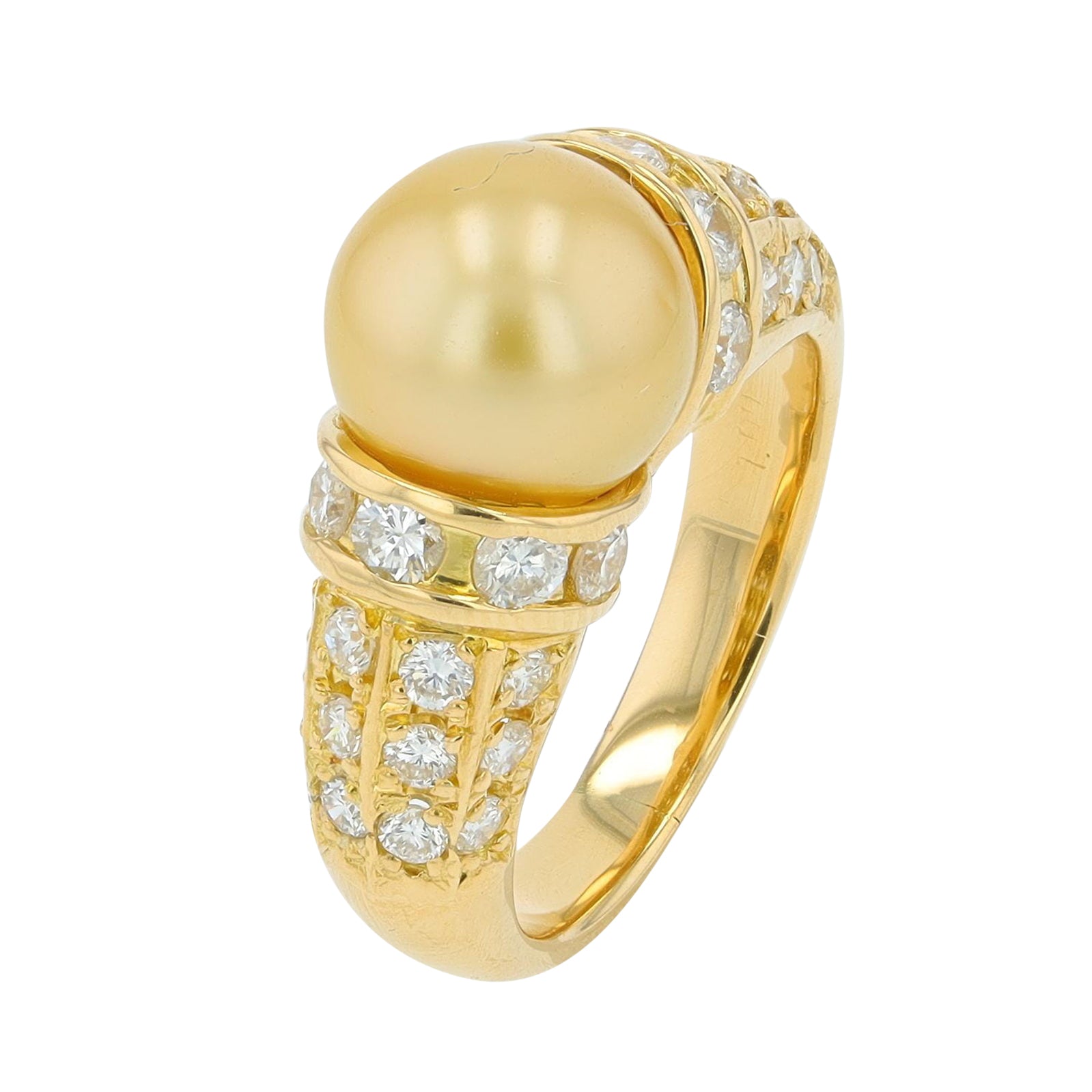 18K YG Pearl Ring