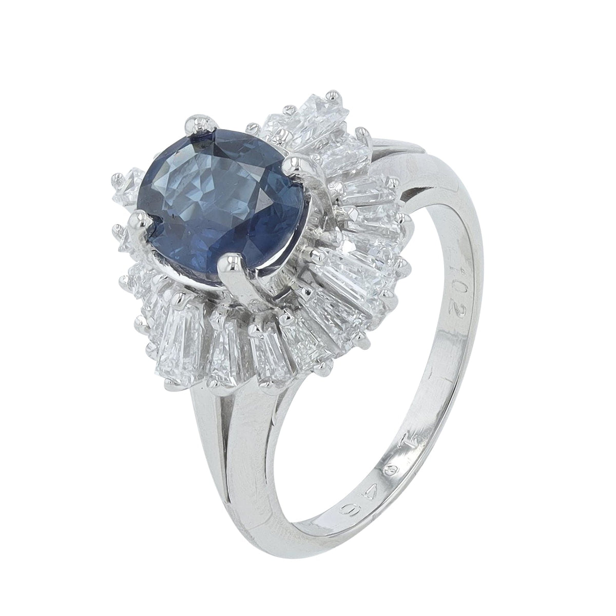 PT900 1.46 CT Center Sapphire Ring