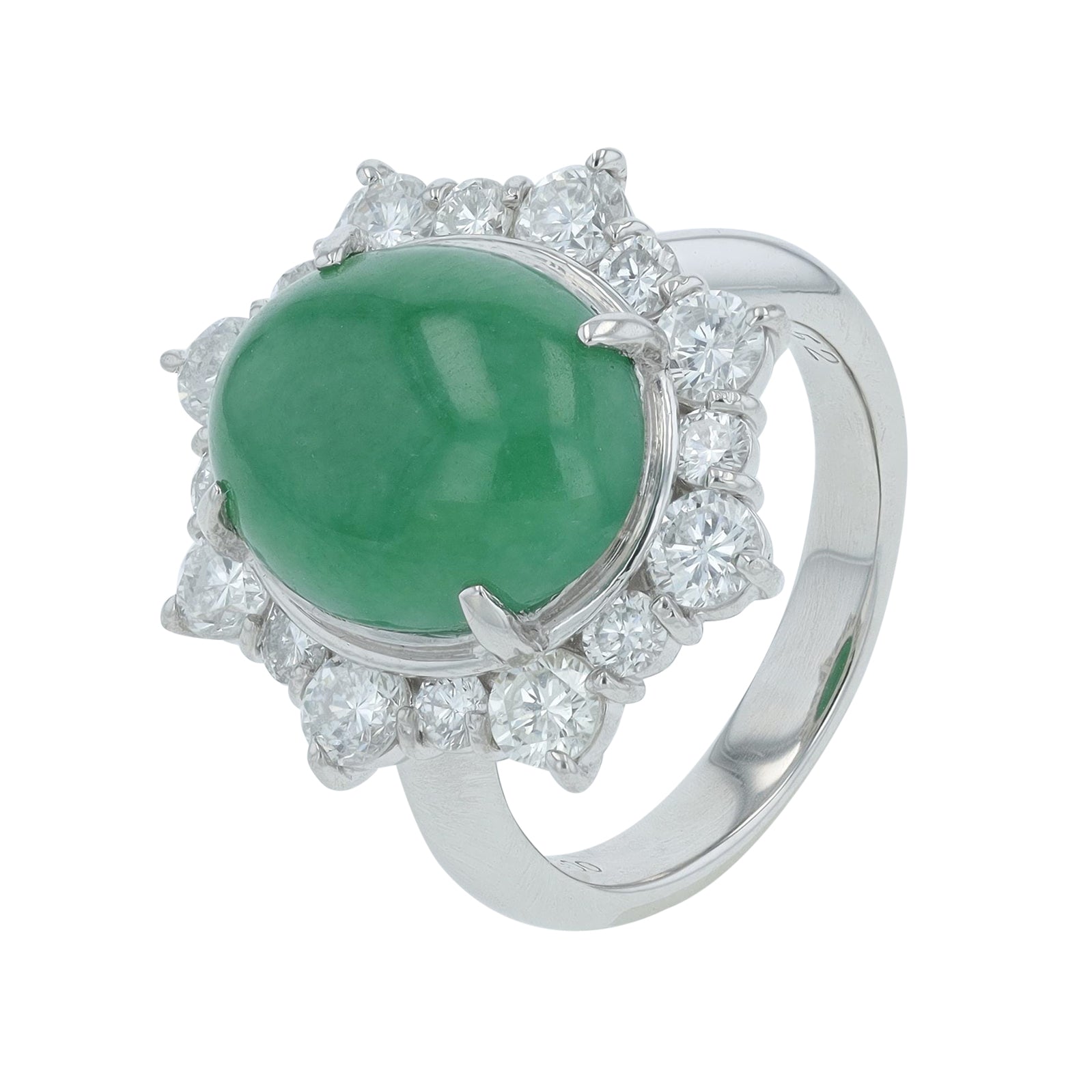 PT900 5.46 CT Jade Ring