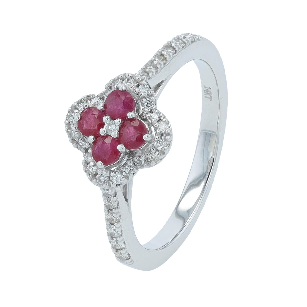 14K Gemstone & Diamond Ring<p><strong>More Colors Available</p></strong>