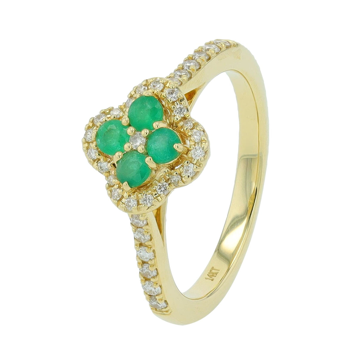 14K Gemstone & Diamond Ring<p><strong>More Colors Available</p></strong>