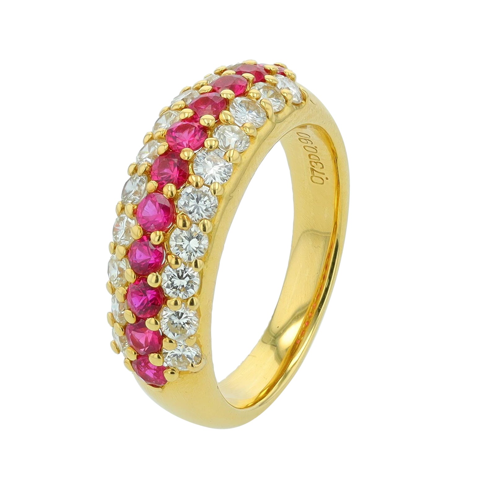 18K YG .73 CTW Ruby Ring