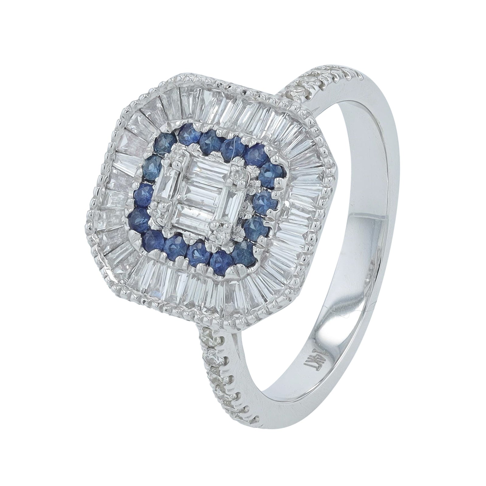 14K WG .20 CTW Sapphire Ring