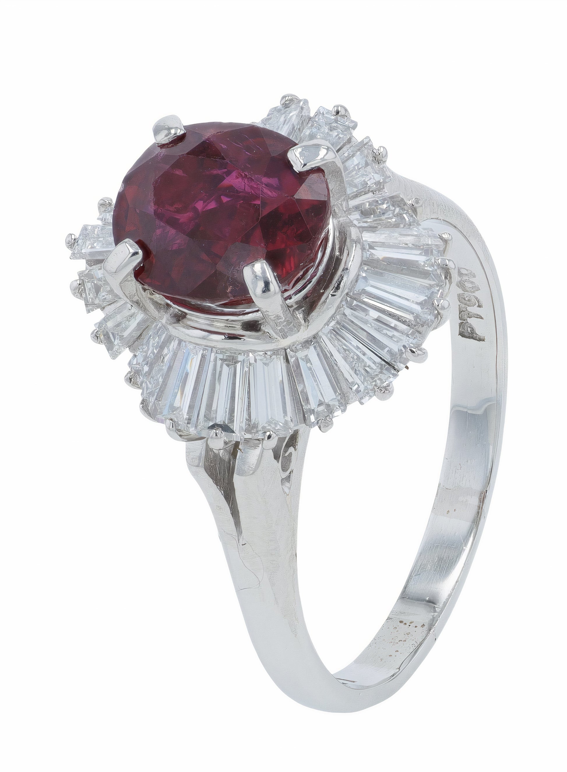 PT900 2.10 CT Ruby Ring