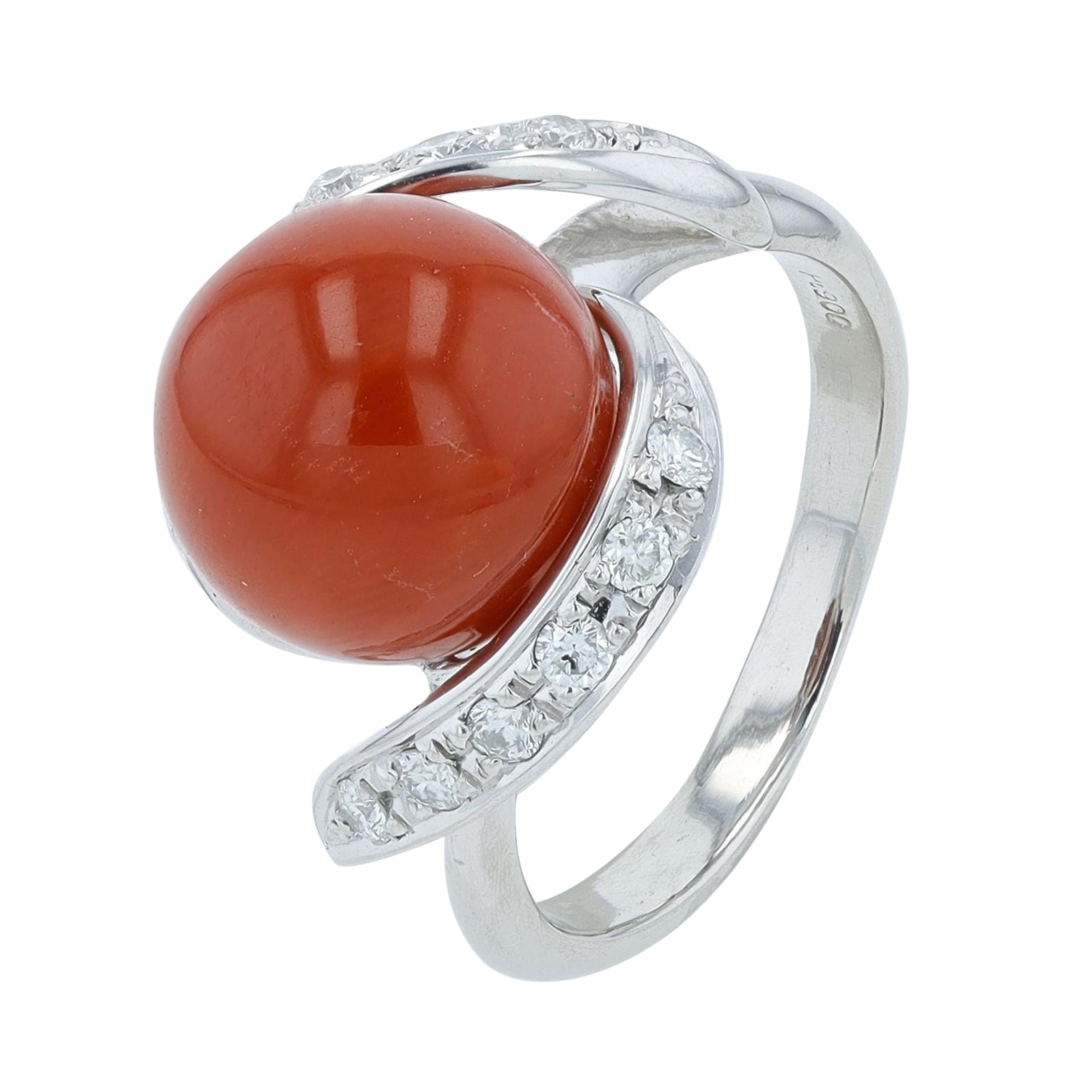 PT900 11.3 MM Coral Ring