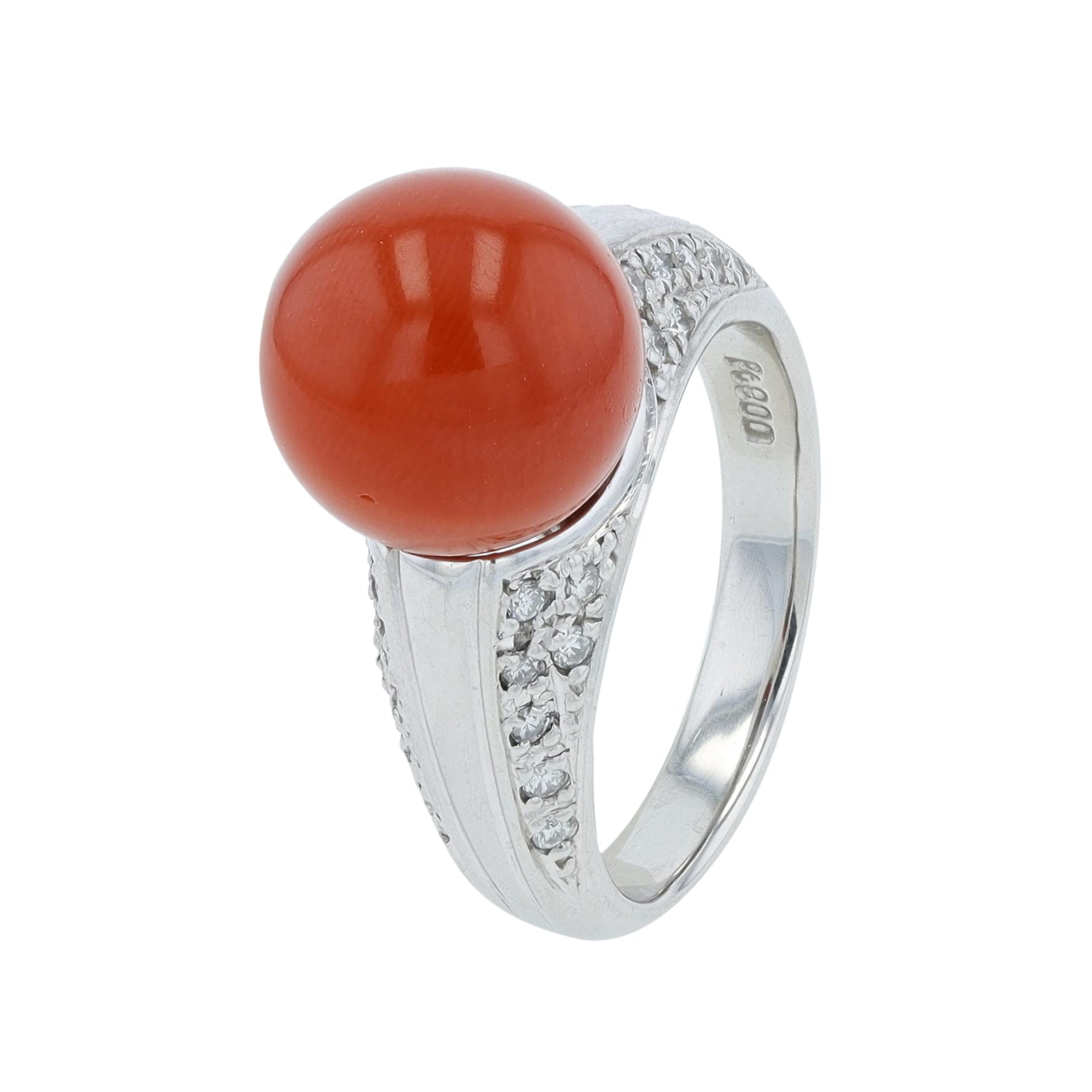PT900 10.85MM Coral Ring