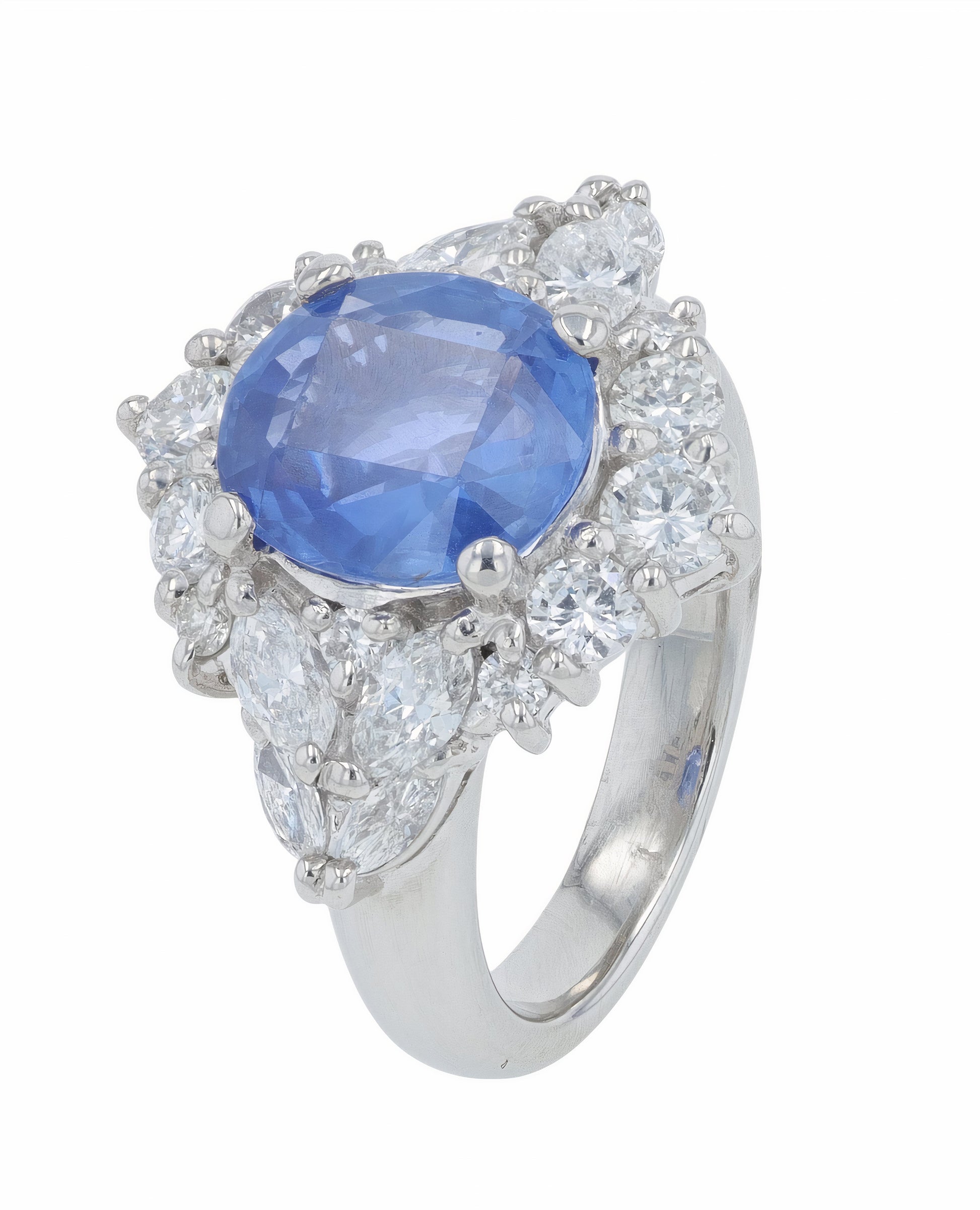 PT900 3.31 CT No Heat Sri Lanka Sapphire Ring<P><strong> GIA Available</p></strong>