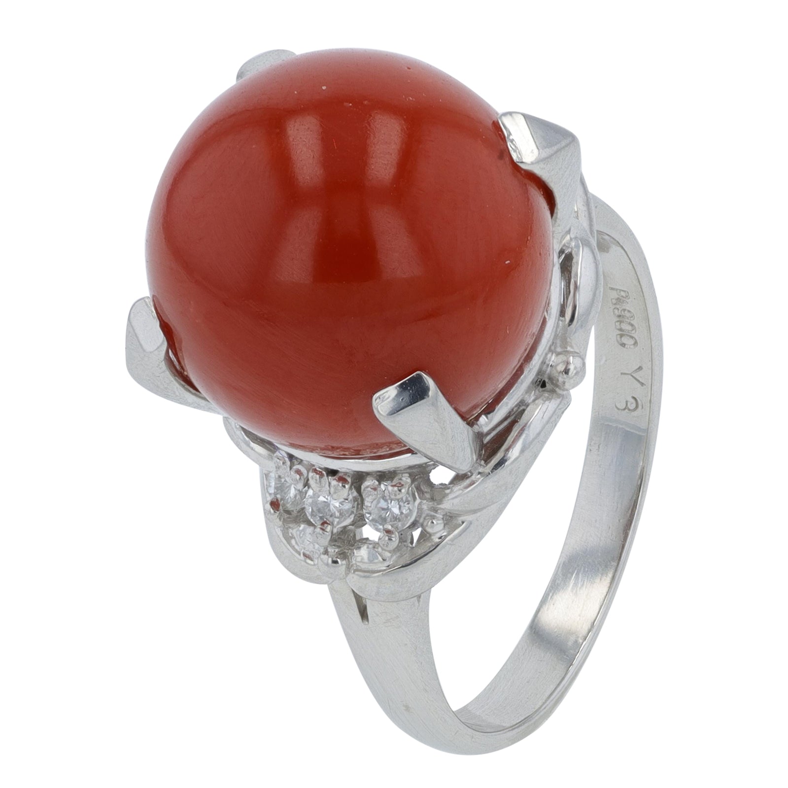 PT900 12.6 MM Coral Center Ring