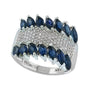 14K WG EFFY 2.26 CT Sapphire Gemstone Ring