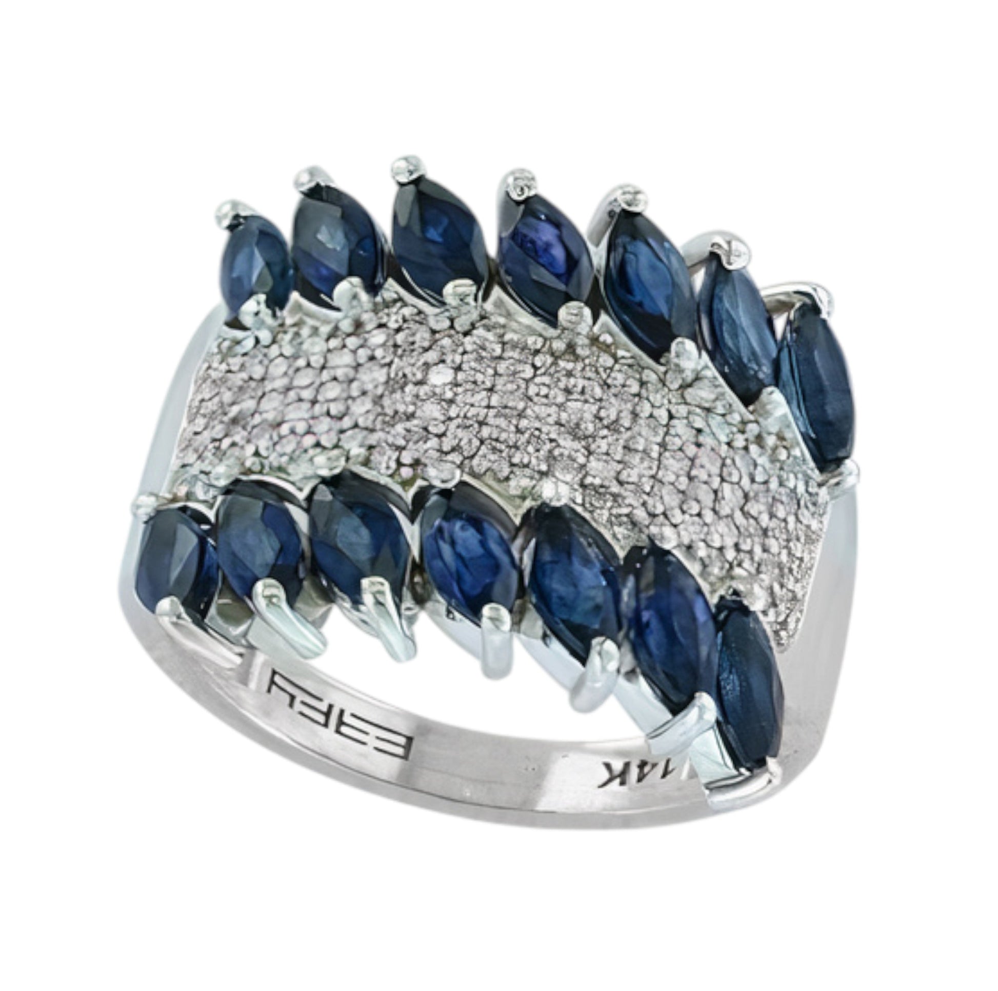 14K WG EFFY 2.26 CT Sapphire Gemstone Ring
