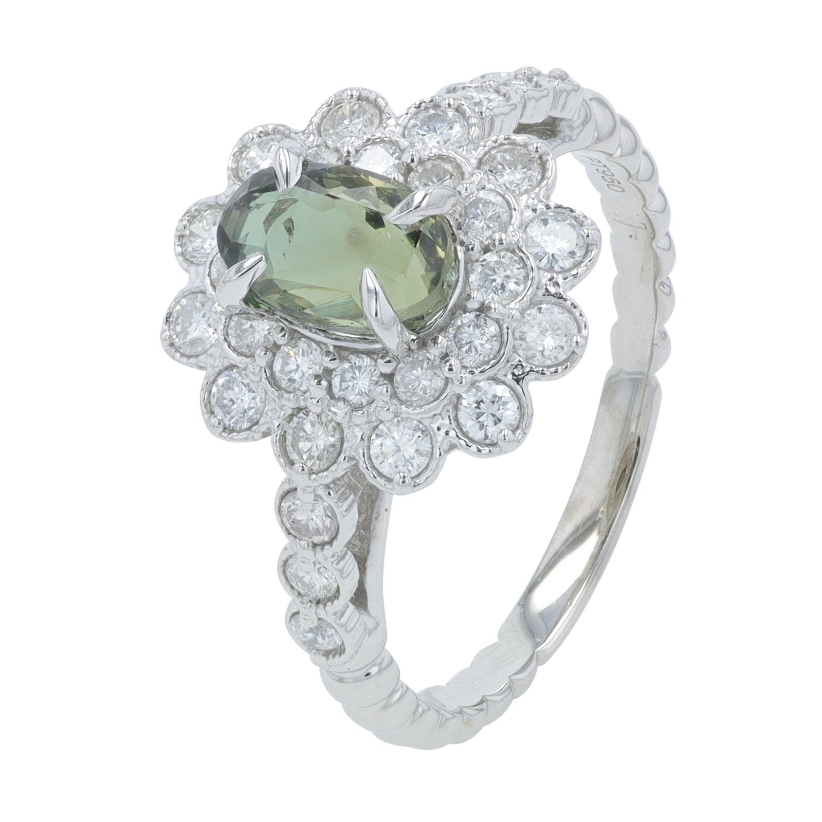 PT950 1.06 CT Alexandrite Ring