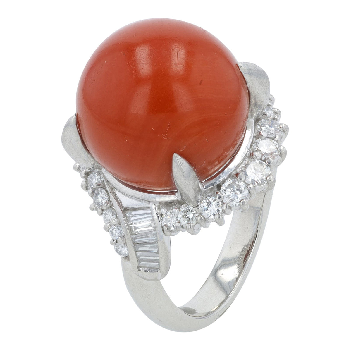 PT900 15.09 MM Coral Cocktail Ring