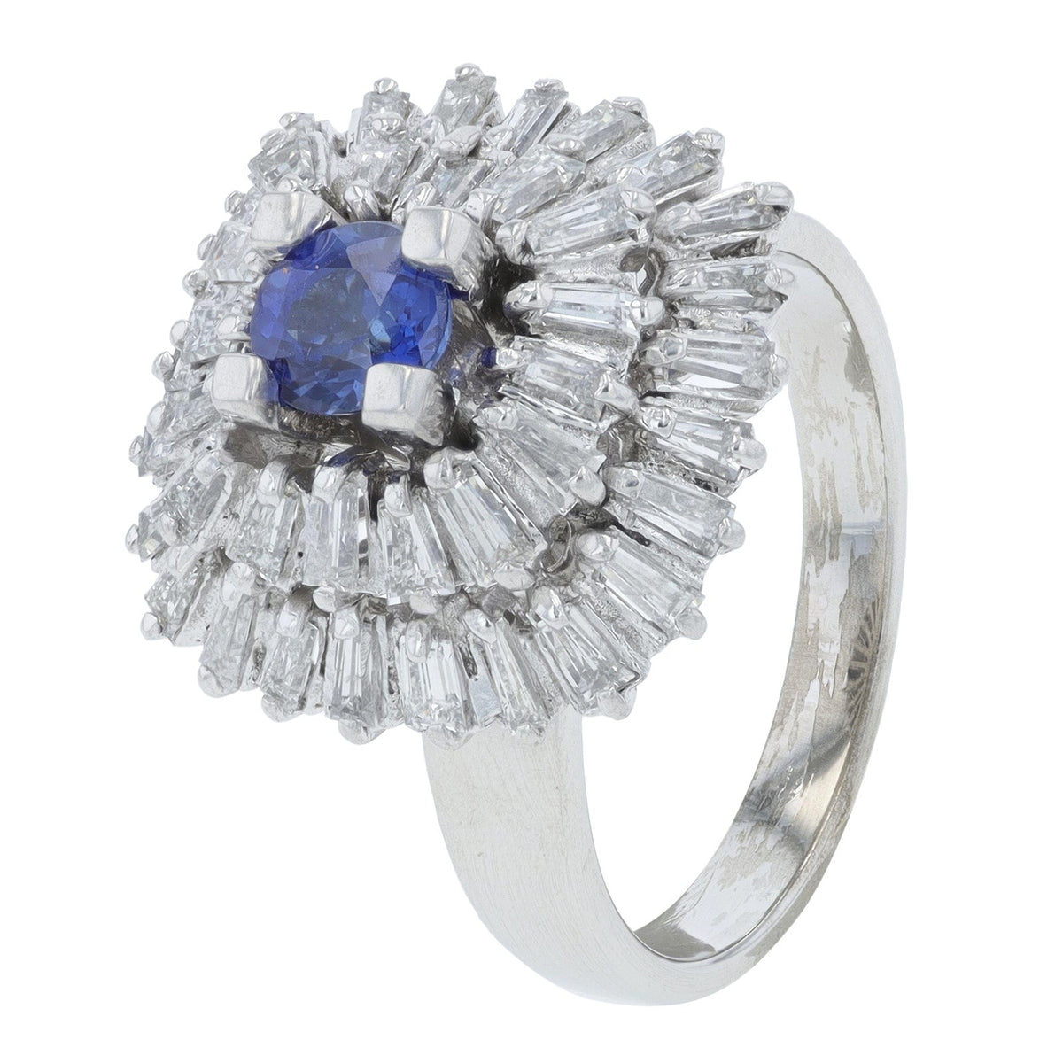 14K WG .58 CTW Sapphire Ring