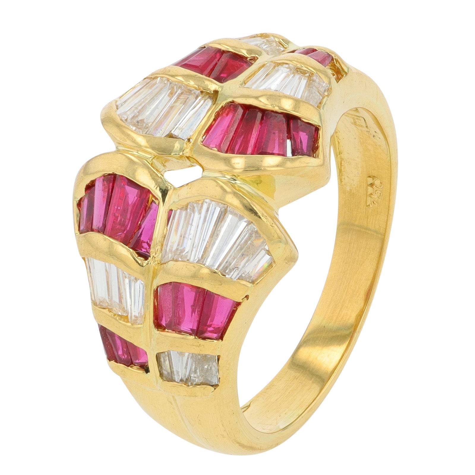 18K YG 1.25 CTW Ruby Ring