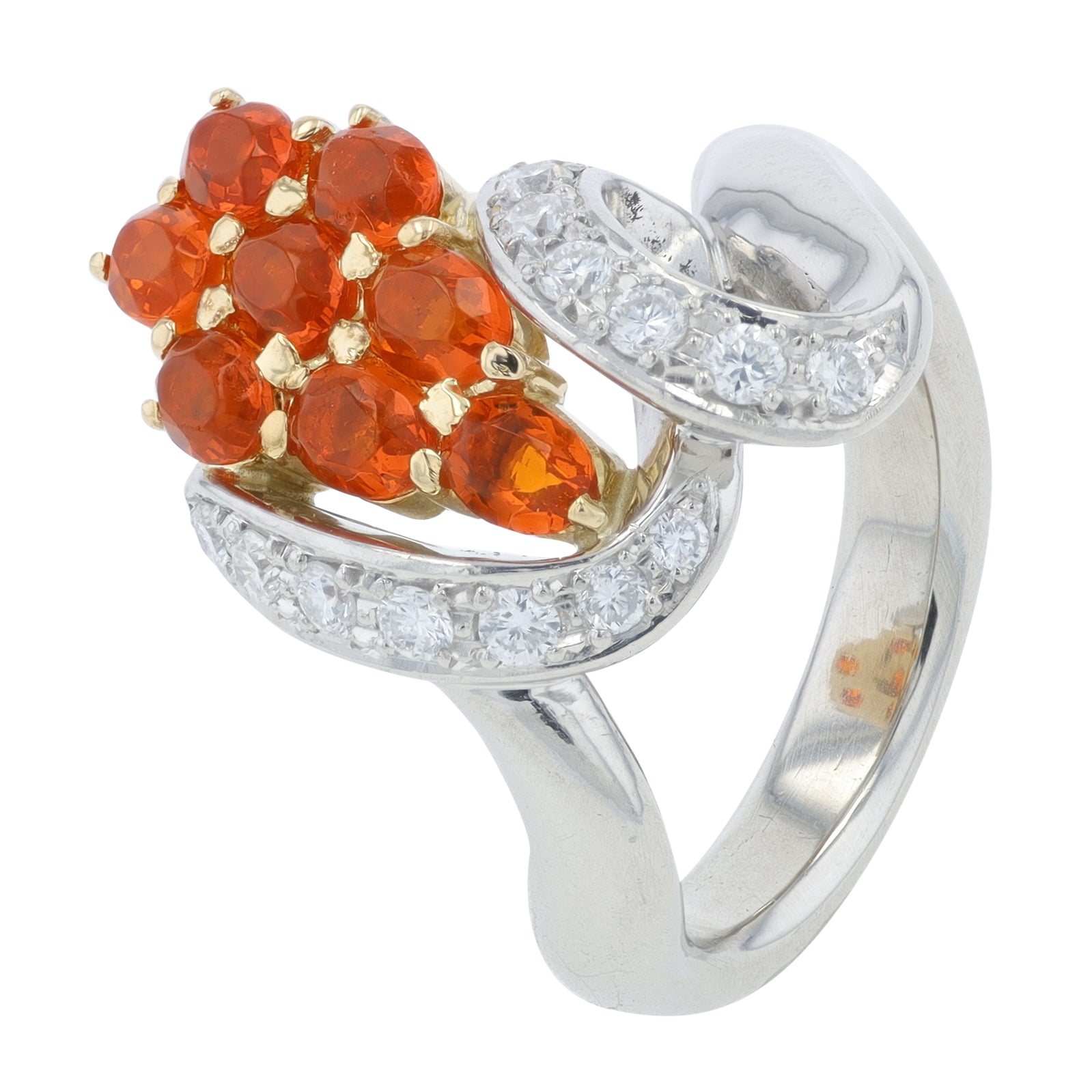 PT900 1.03 CT Orange Sapphire Ring