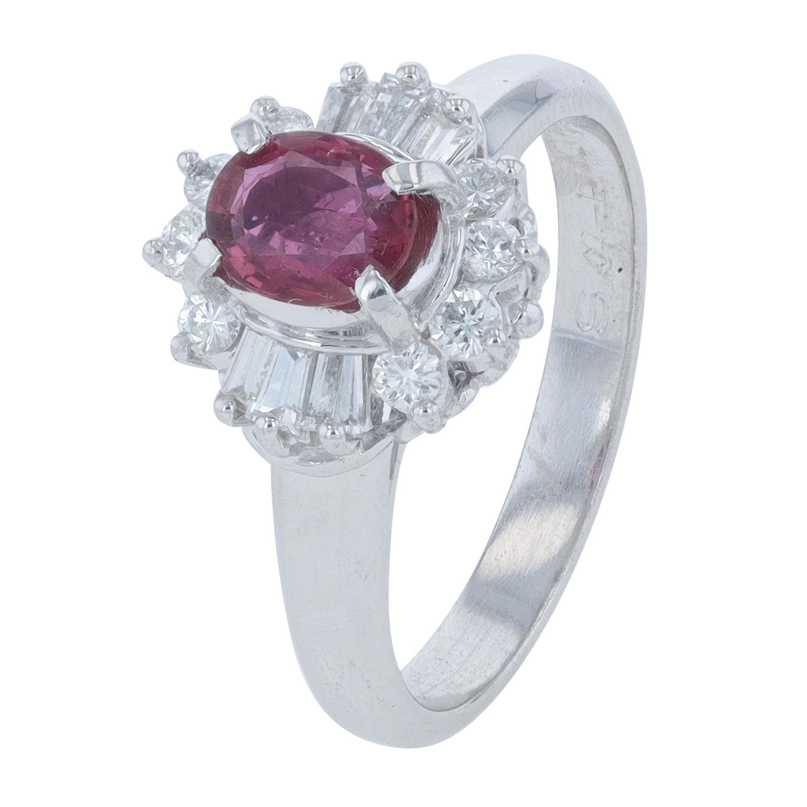 PT900 .60 CT Ruby Ring