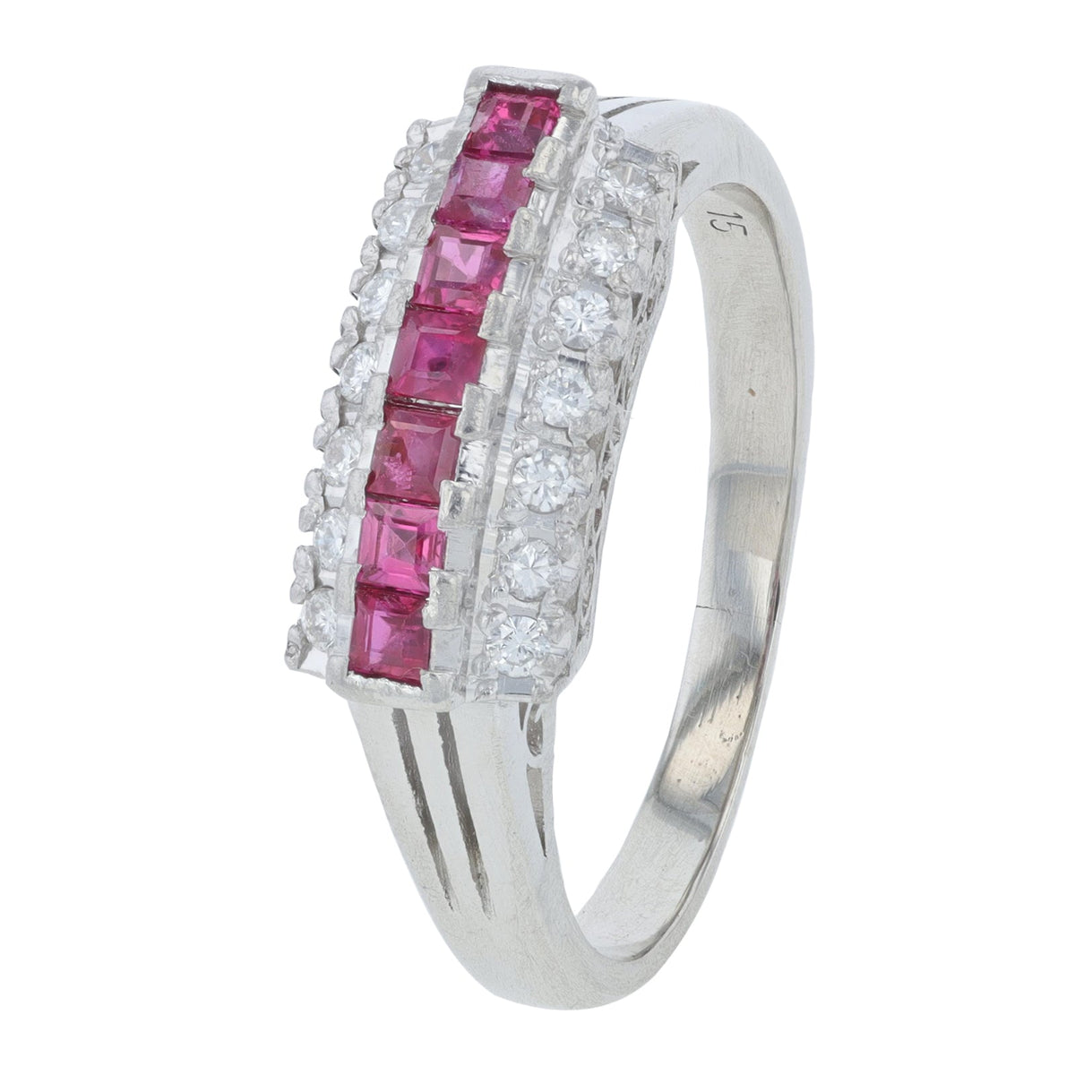 PT900 .43 CT Ruby Ring