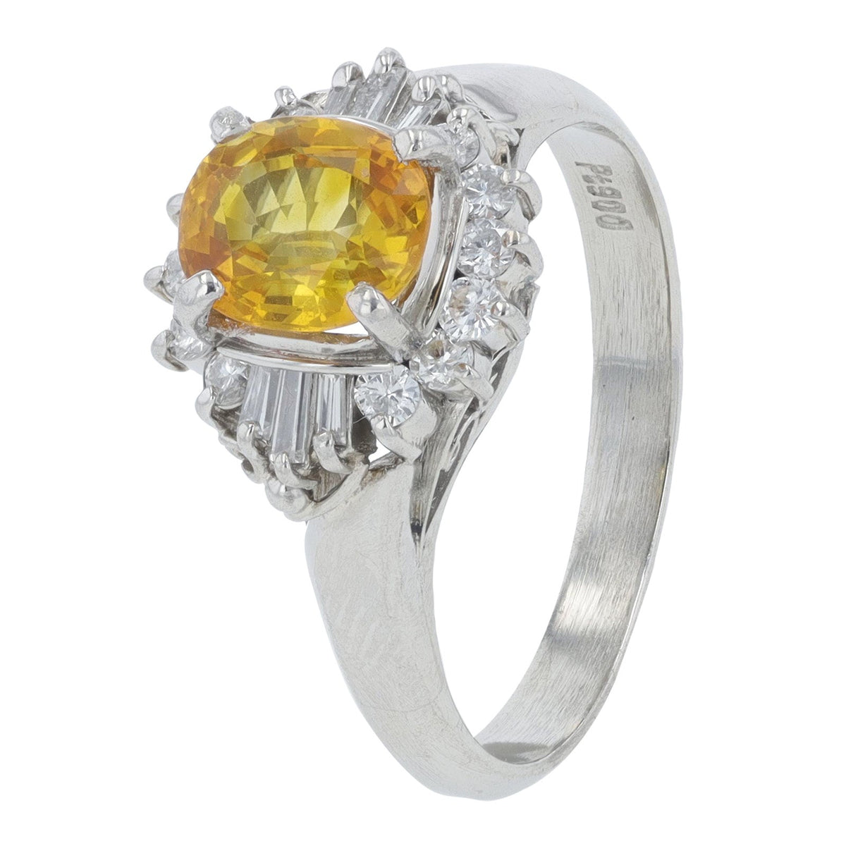 PT900 1.10 CT Sri Lanka Yellow Sapphire Ring<p><strong>GIA Available</p></strong>