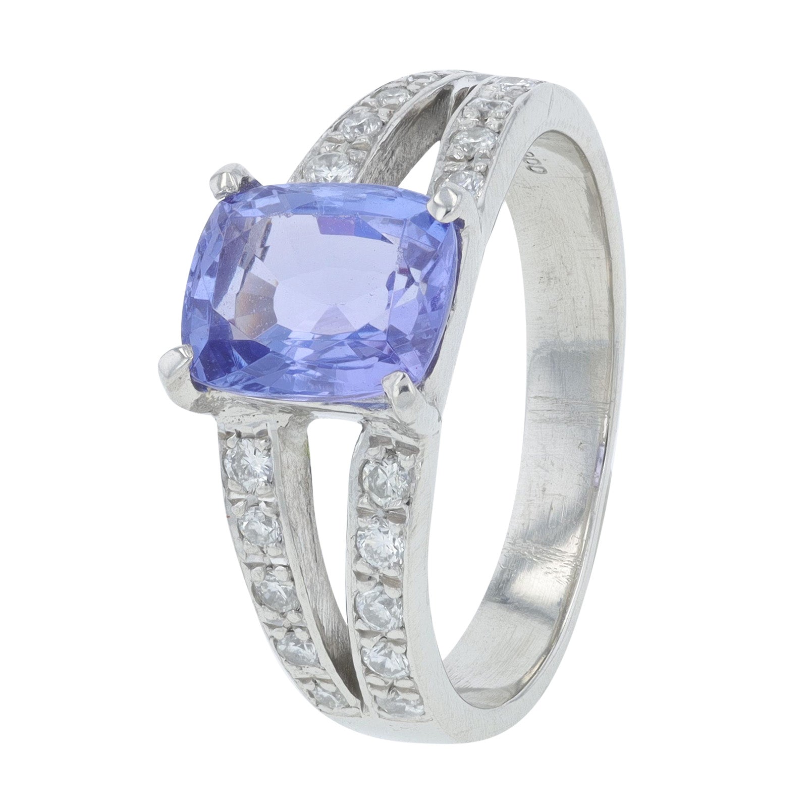 PT900 2.03 CT Tanzanite Ring