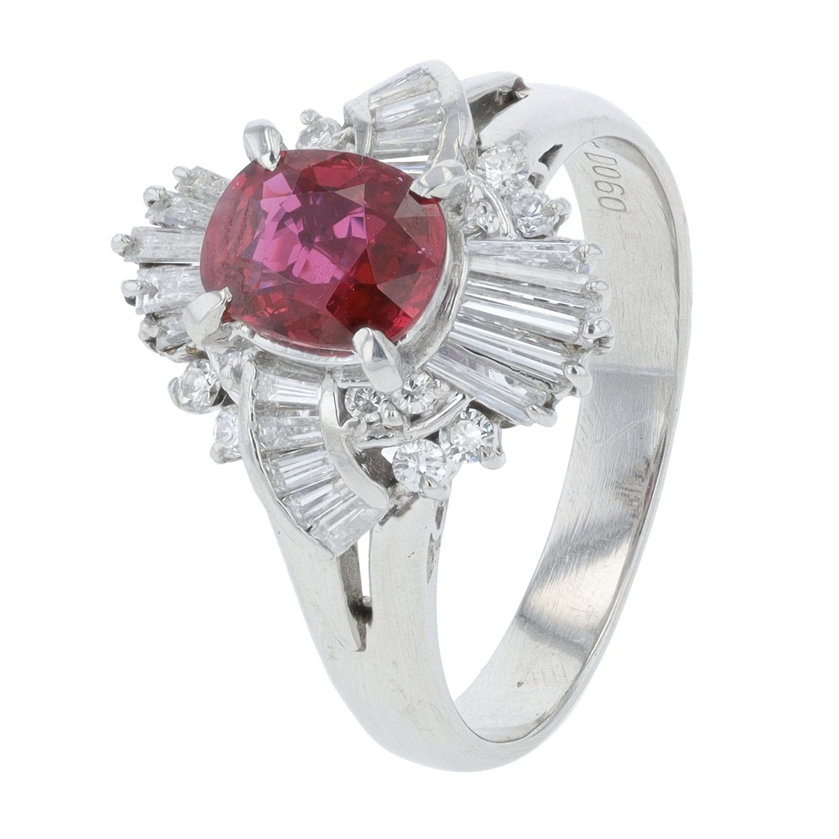 PT900 1.07 CT Ruby Ring