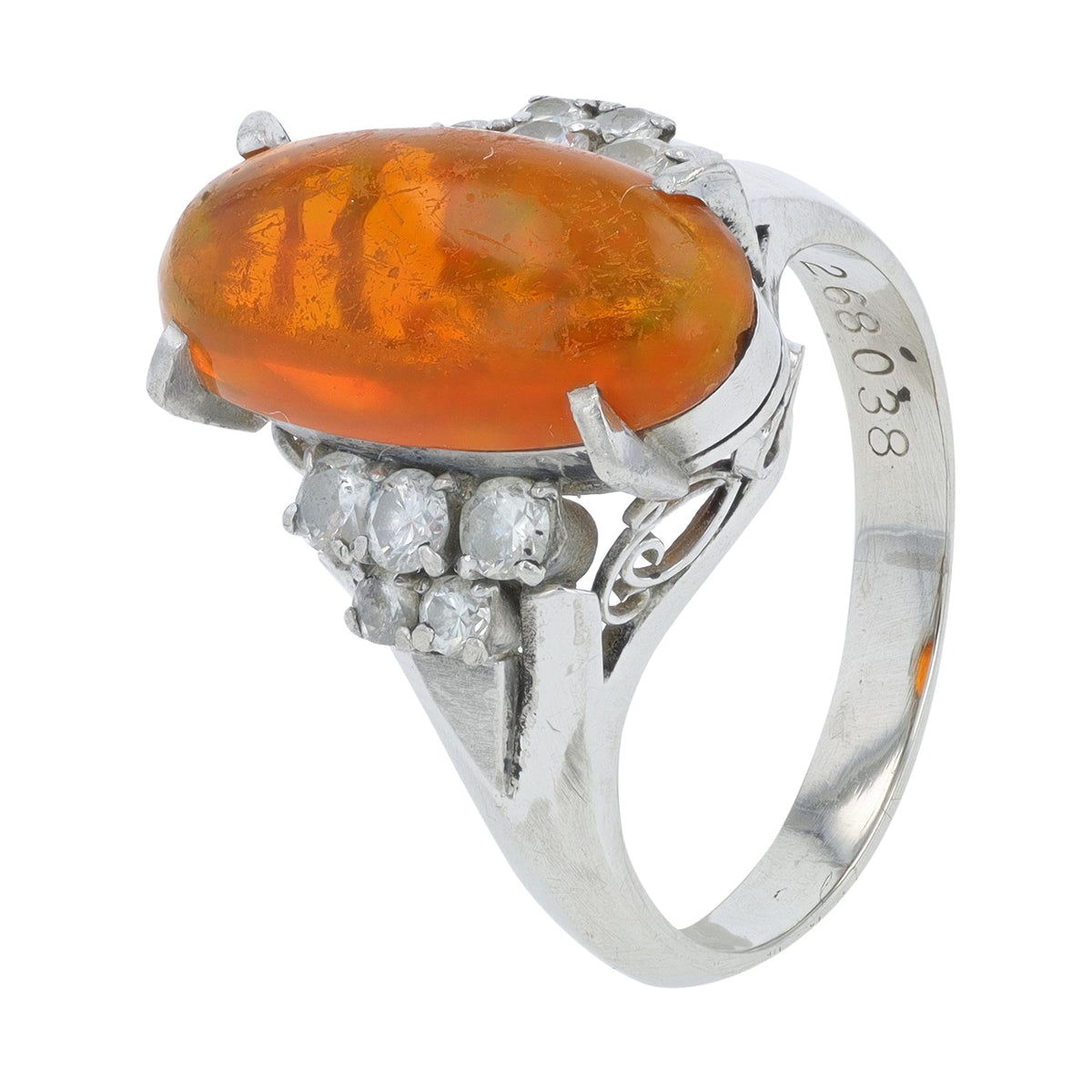 PT900 2.68 CT Fire Opal Ring