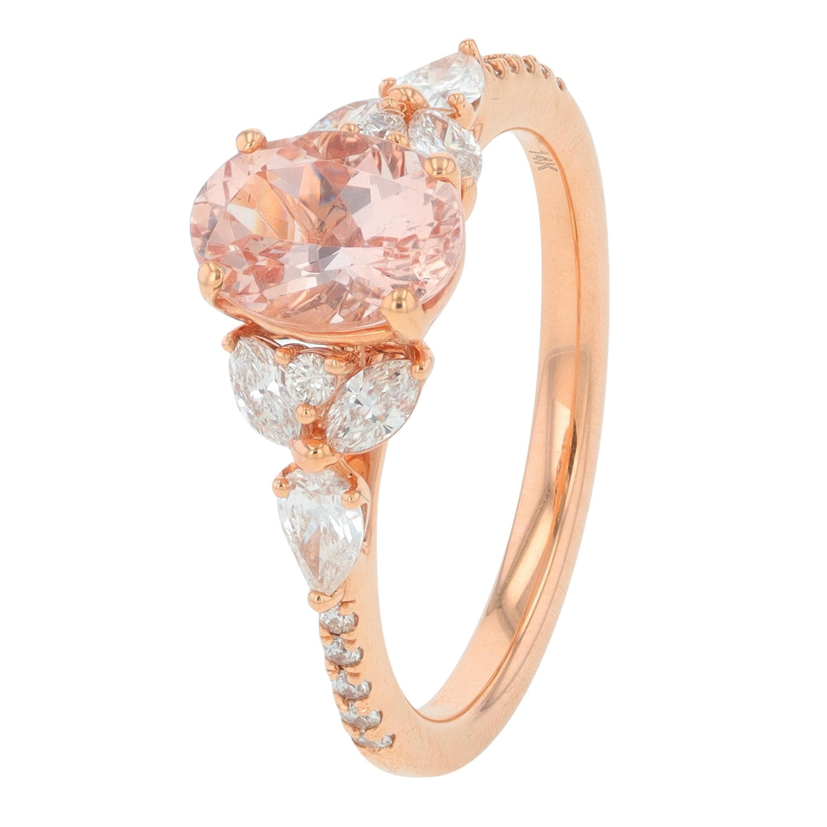14K RG 1 CT Morganite Ring