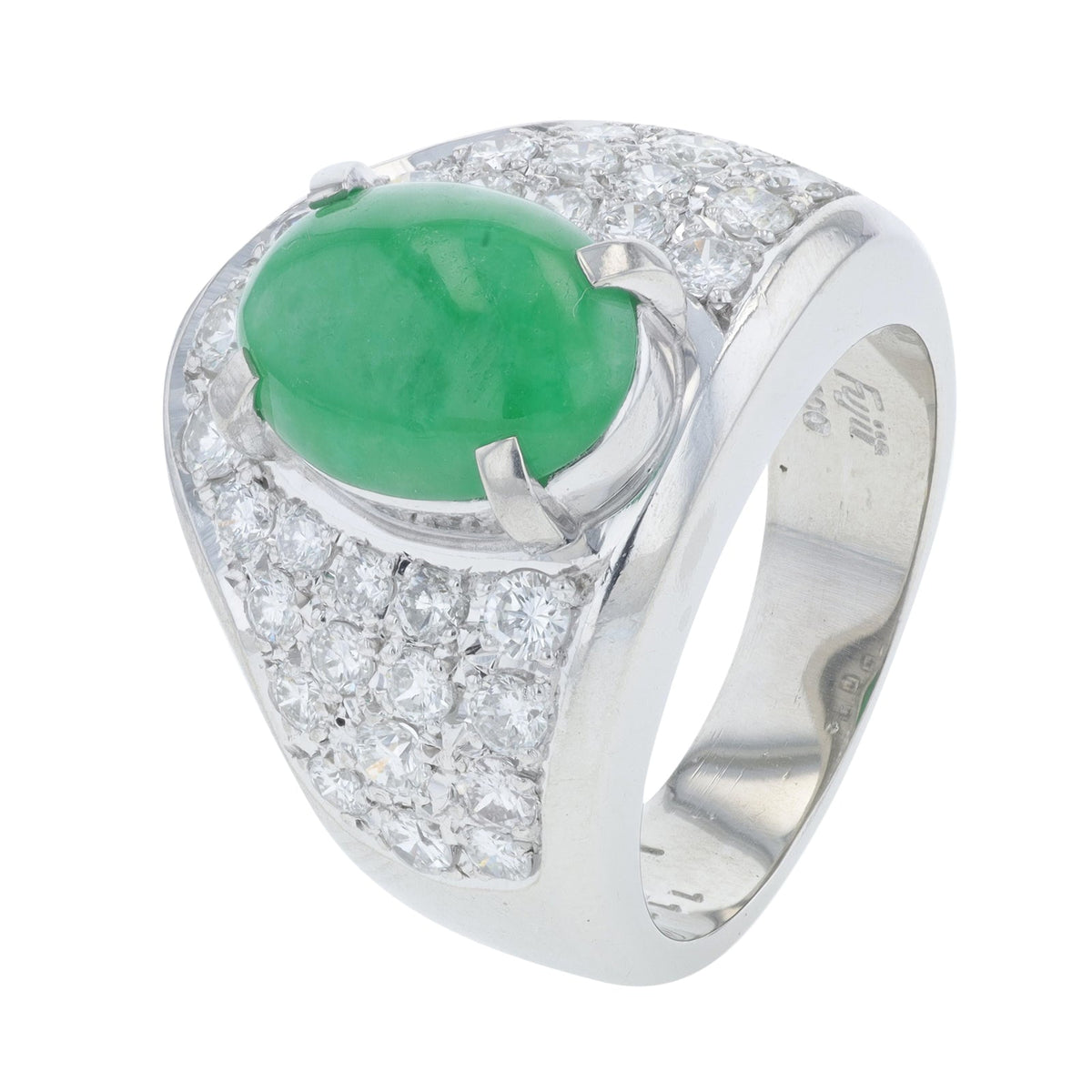 PT900 3.54 CT Jade Ring
