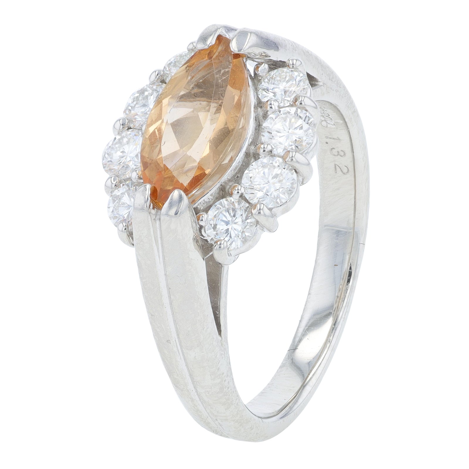PT900 1.32 CT Imperial Topaz Ring