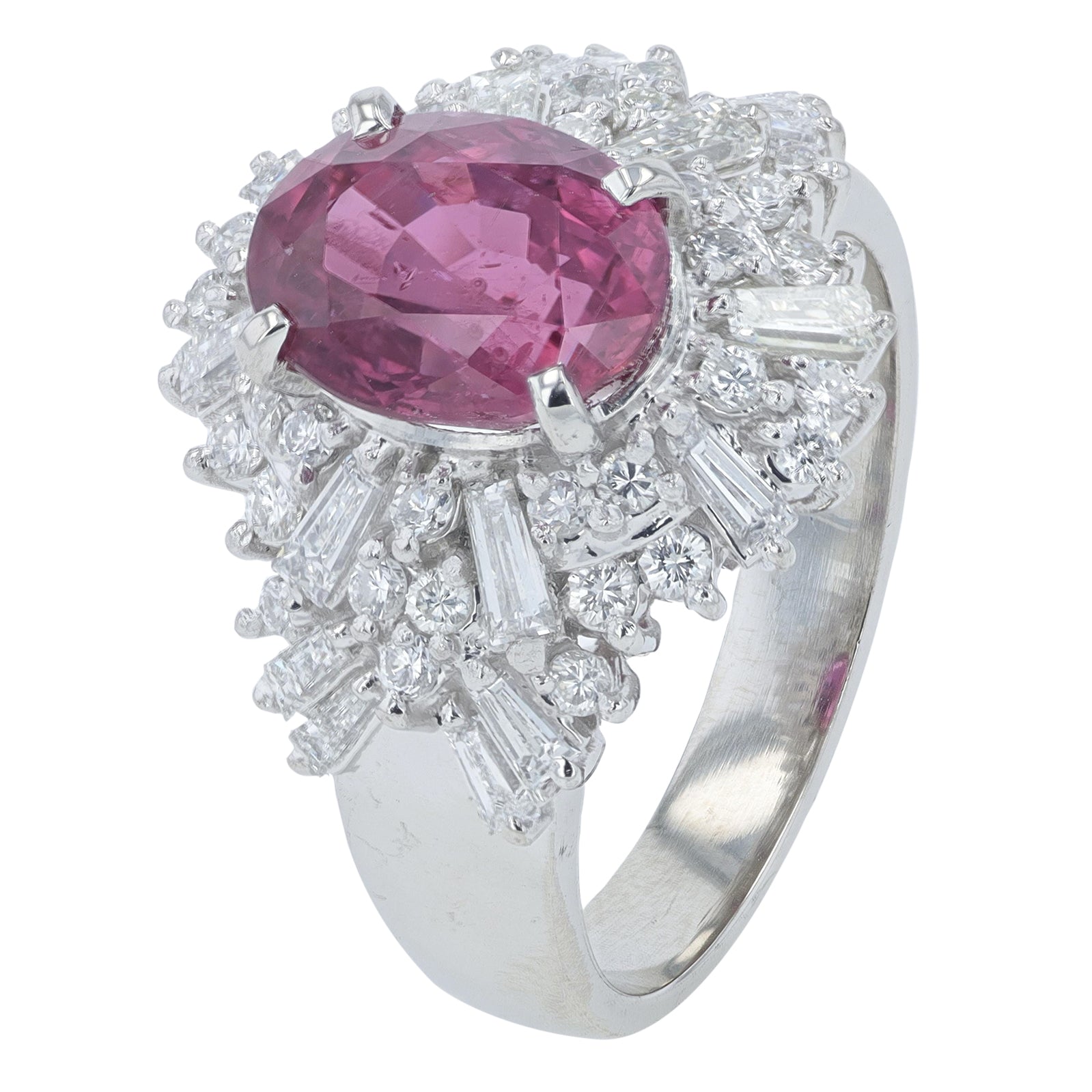 PT900 3.50 CT Tourmaline Ring