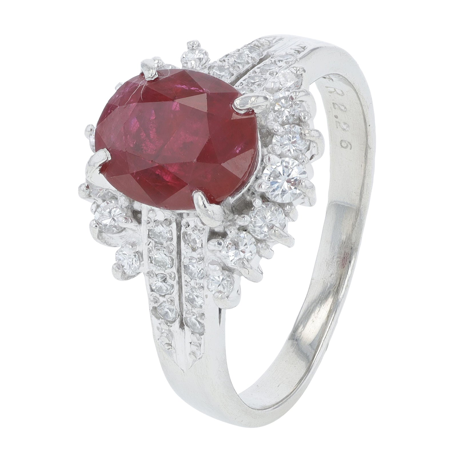 PT900 2.26 CTW Ruby Ring