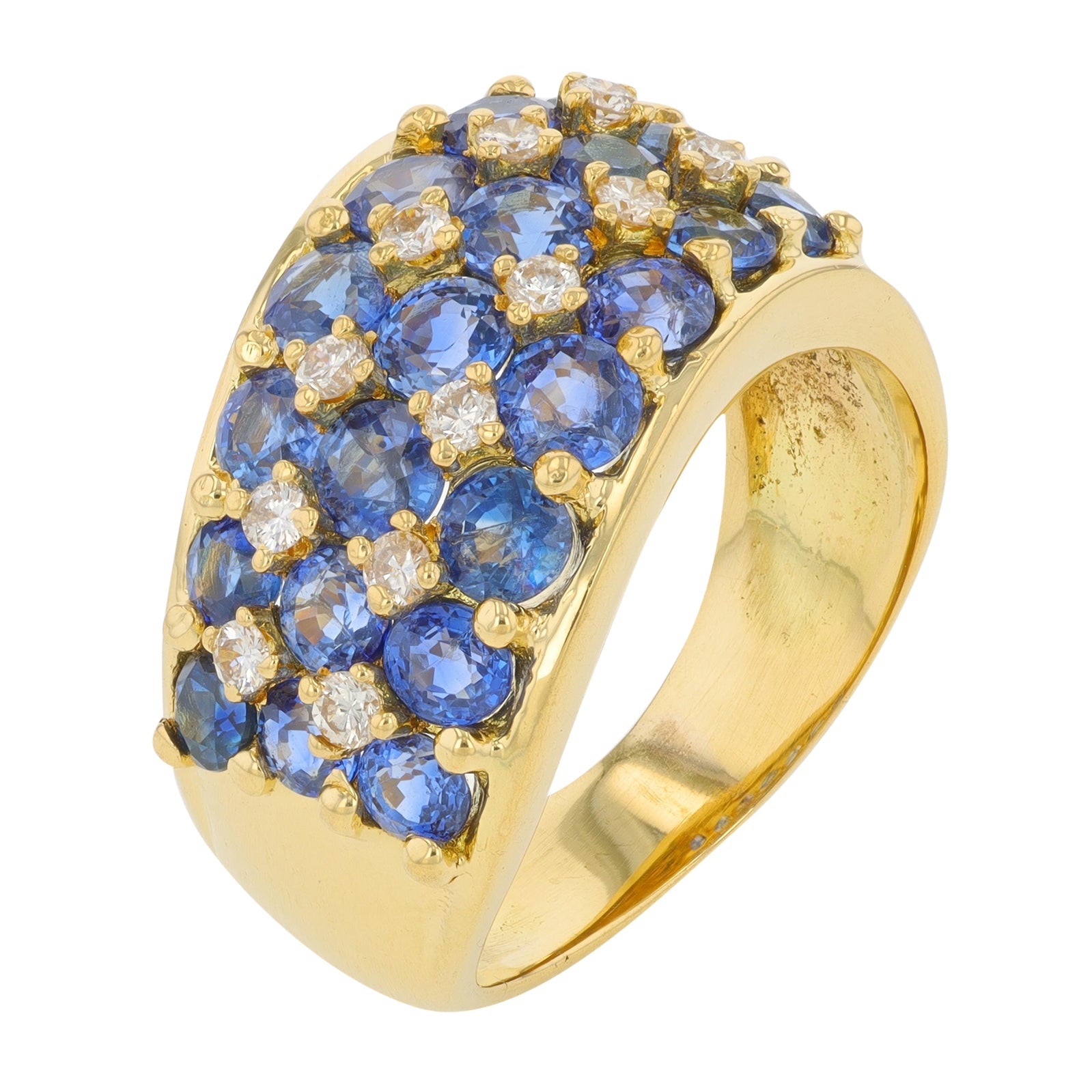 18K YG 3.06 CT Sapphire Ring