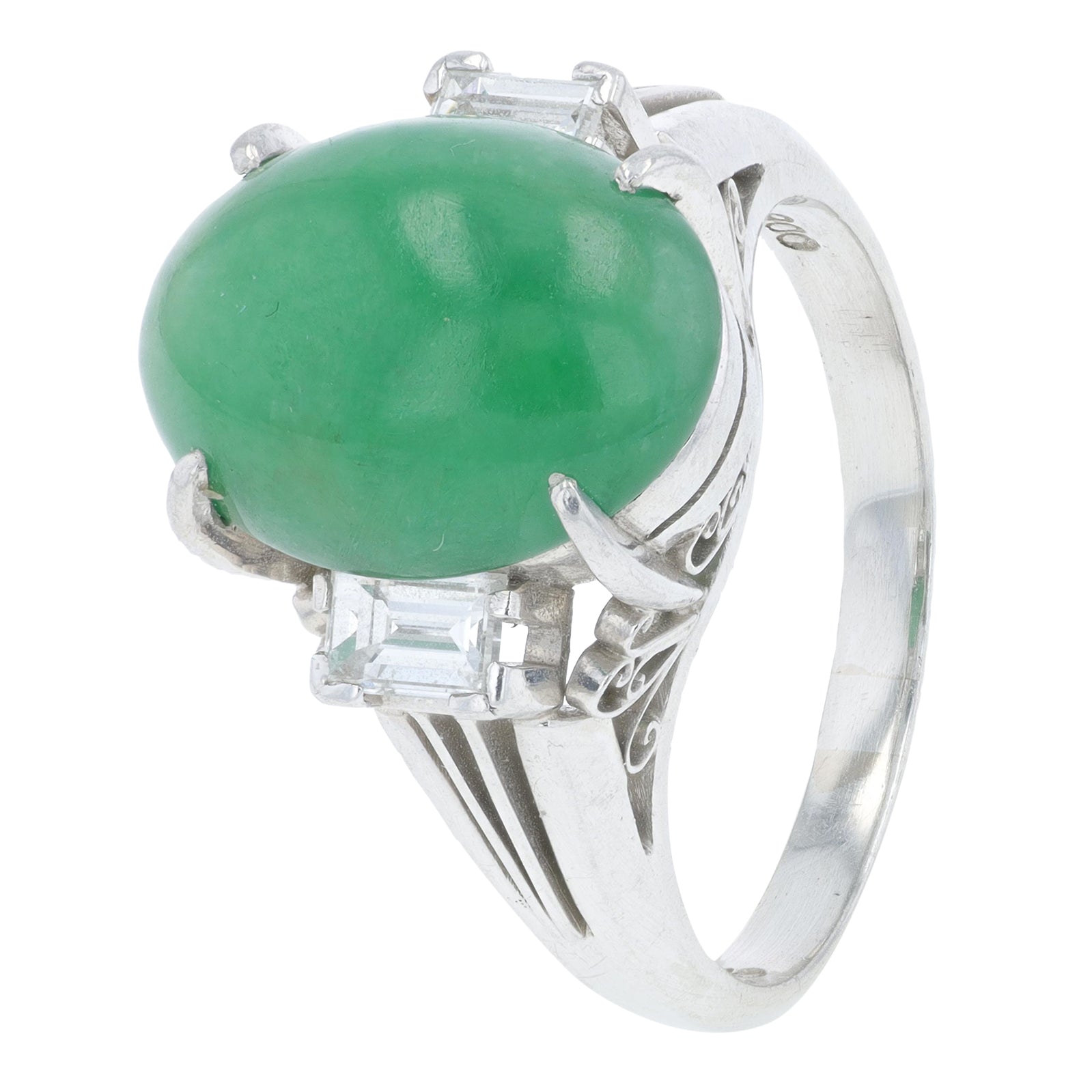 PT900 5.40 CT Jade Ring