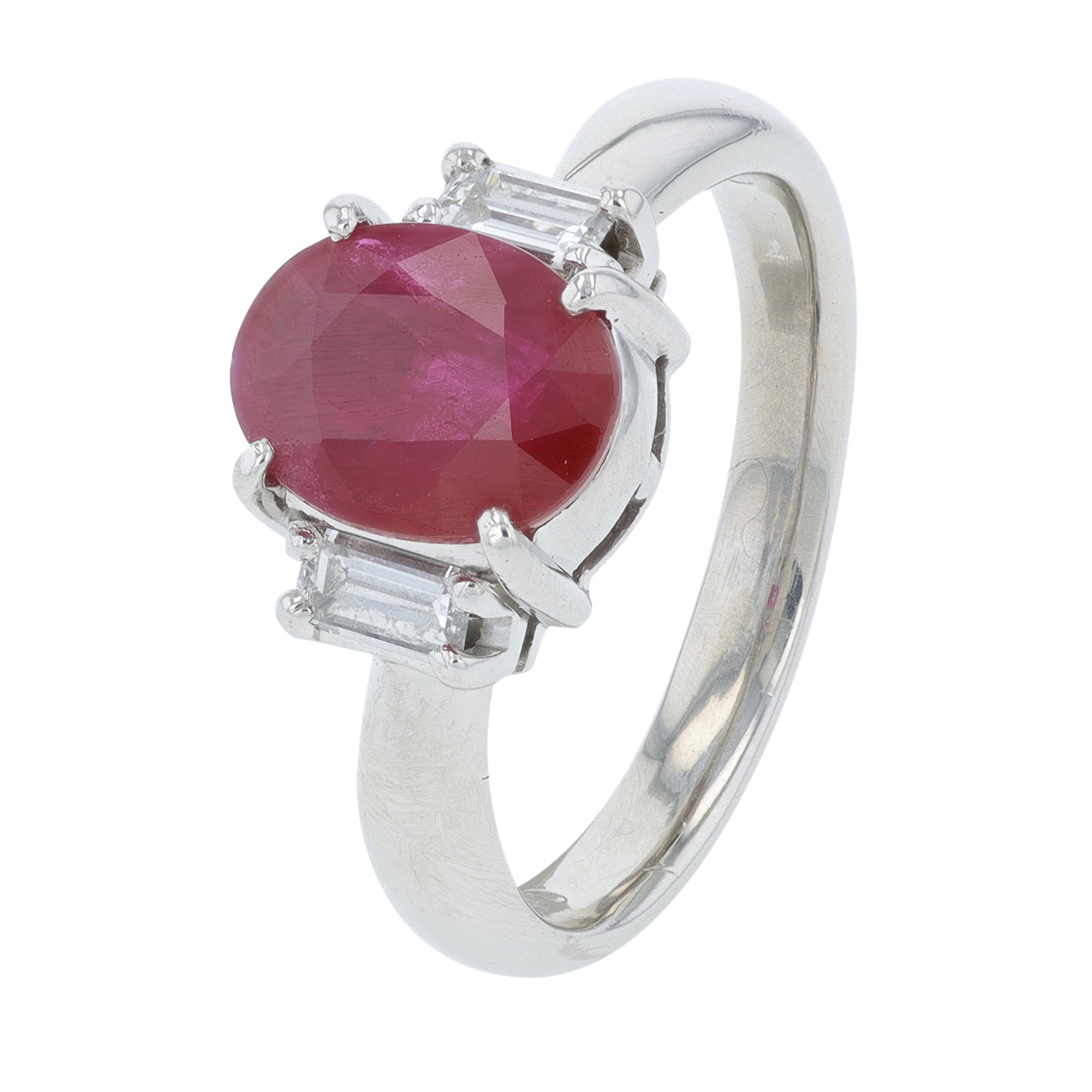 PT900 2.23 CT Burma Ruby Ring<p><strong>GIA Available</p></strong>