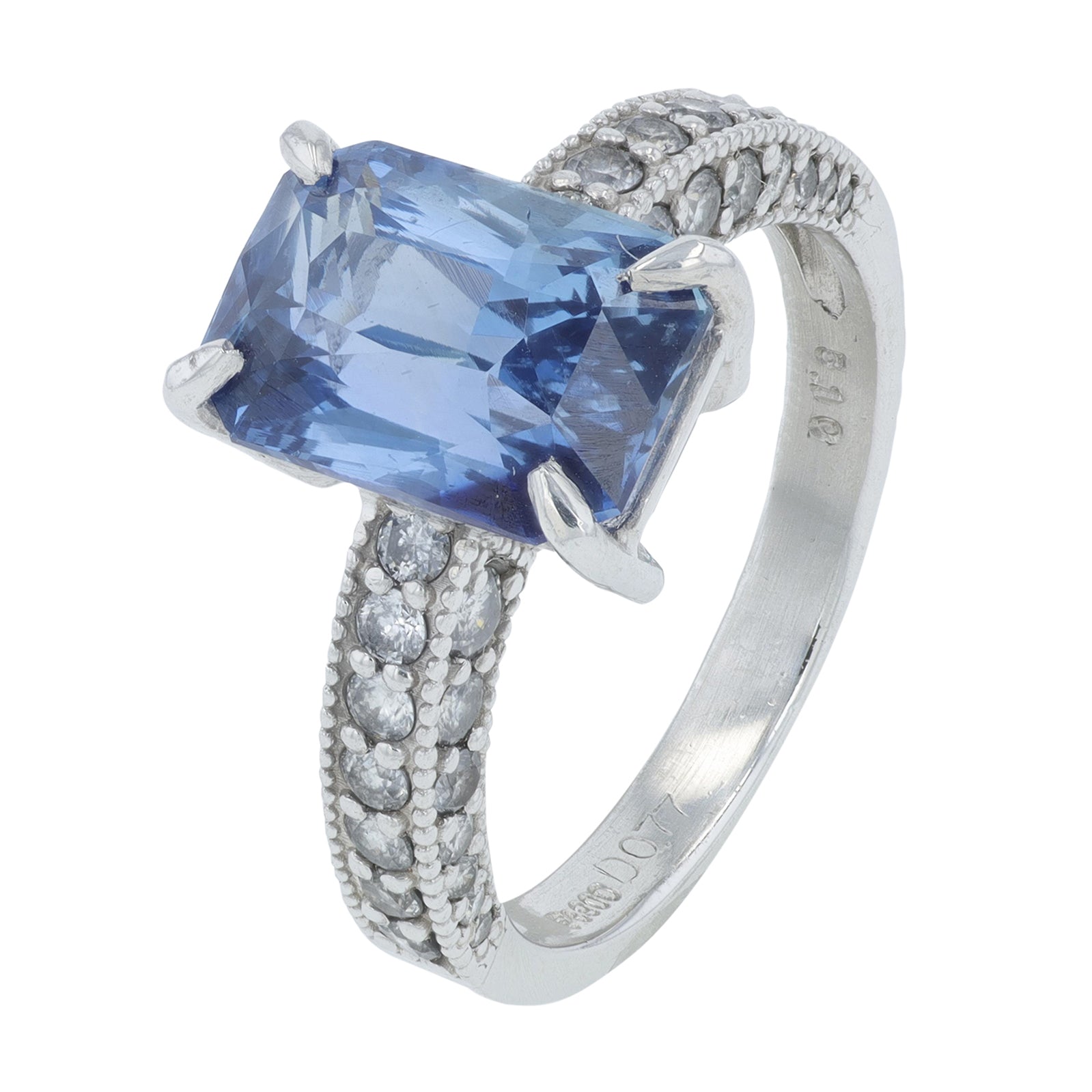 PT900 5.10 CT Tanzanite Ring