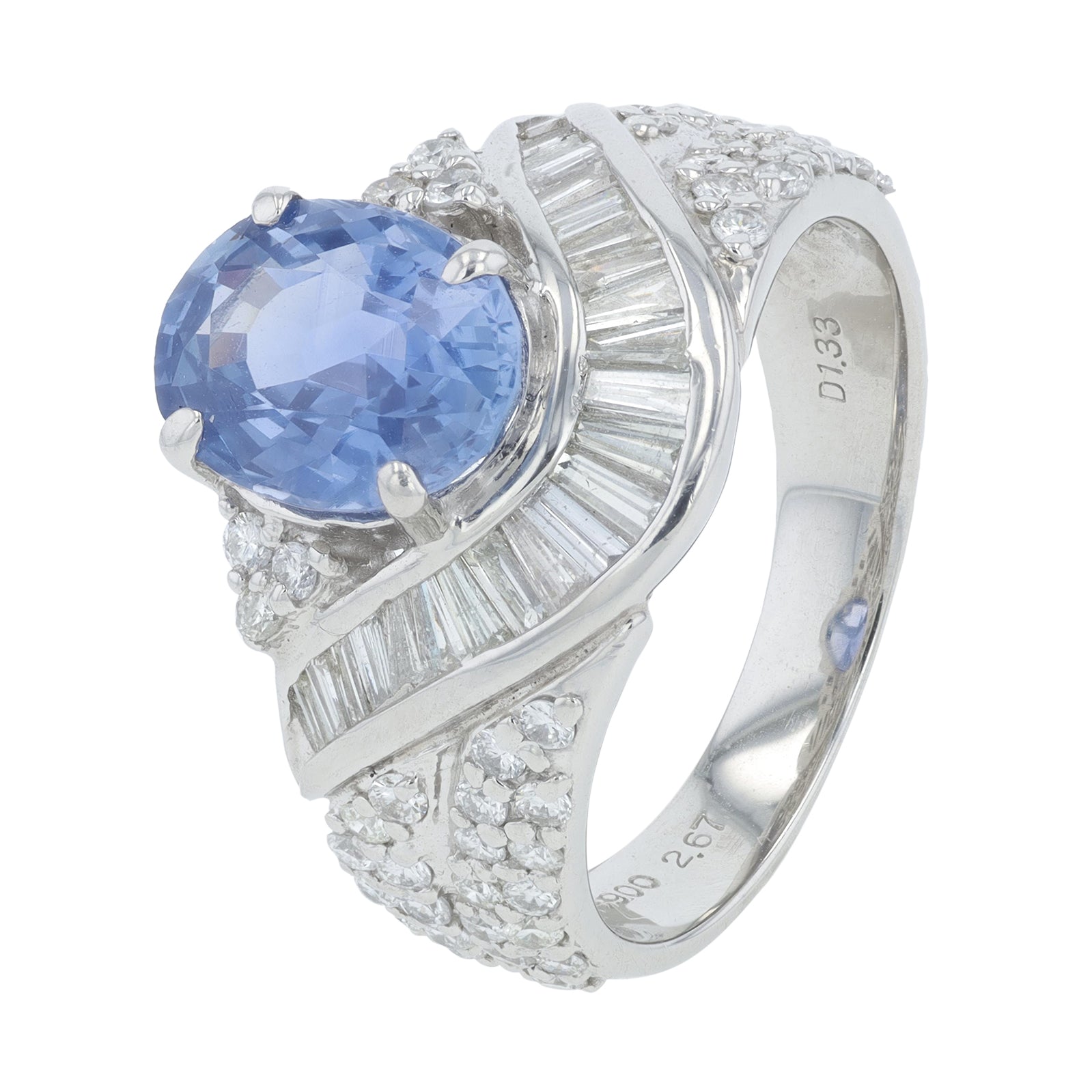PT900 2.67 CT No Heat Ceylon Sapphire Ring<p><strong>GIA Available</p></strong>