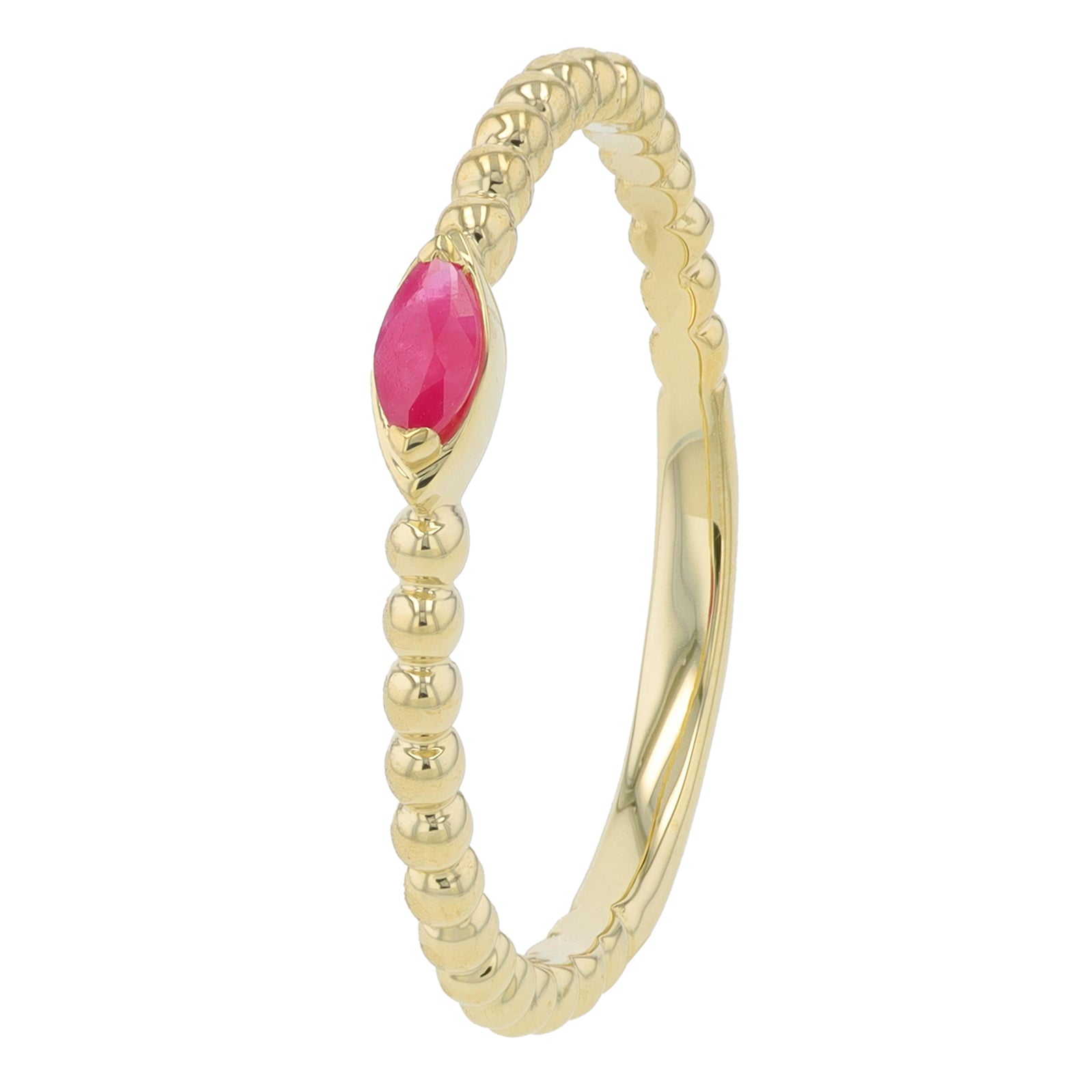 14K YG .11 CT Ruby Ring