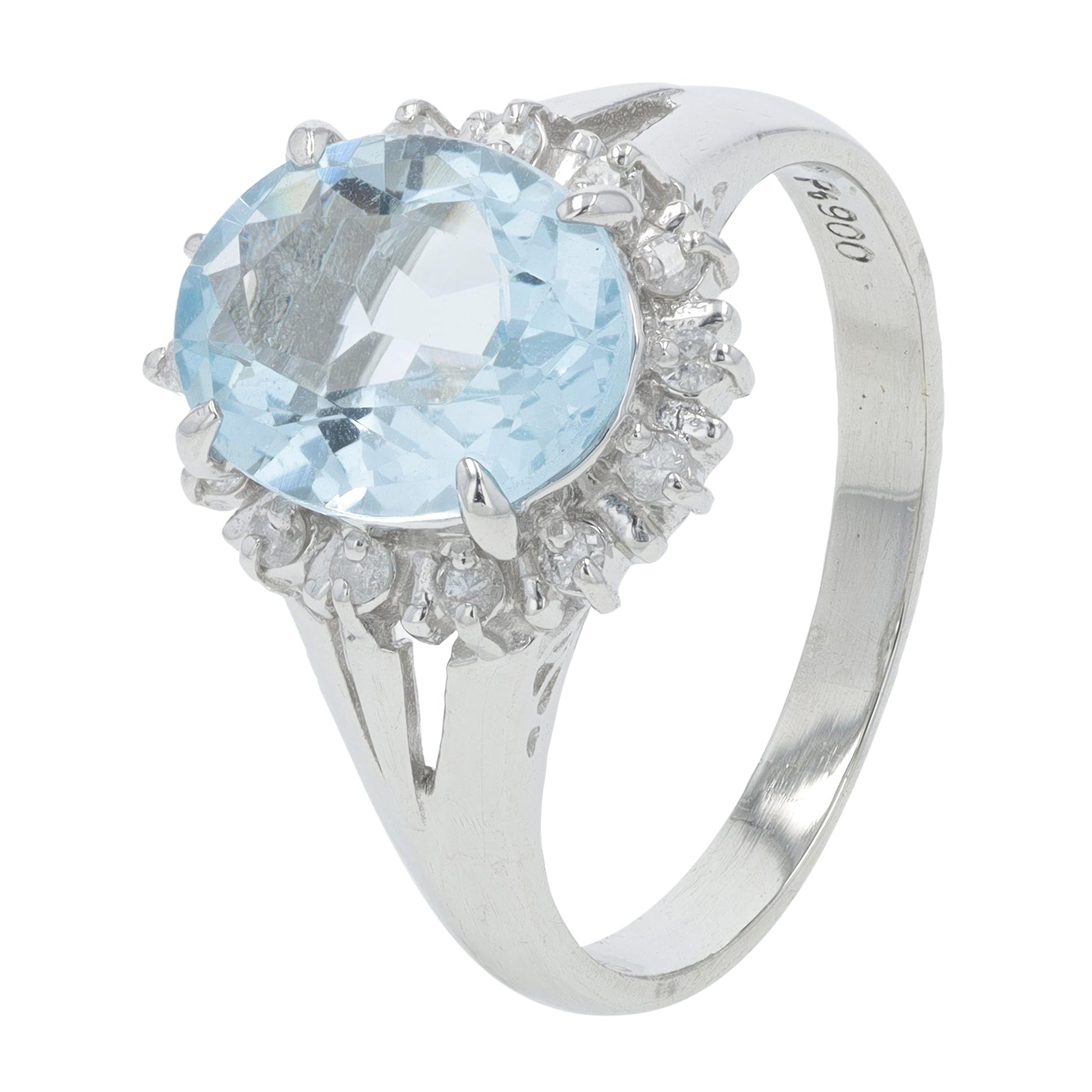 PT900 2.01 CT Aquamarine Ring