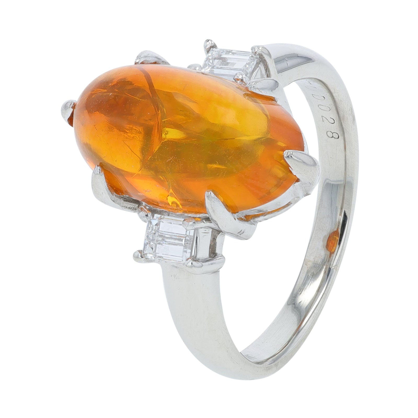 PT900 4.70 CT Fire Opal Ring