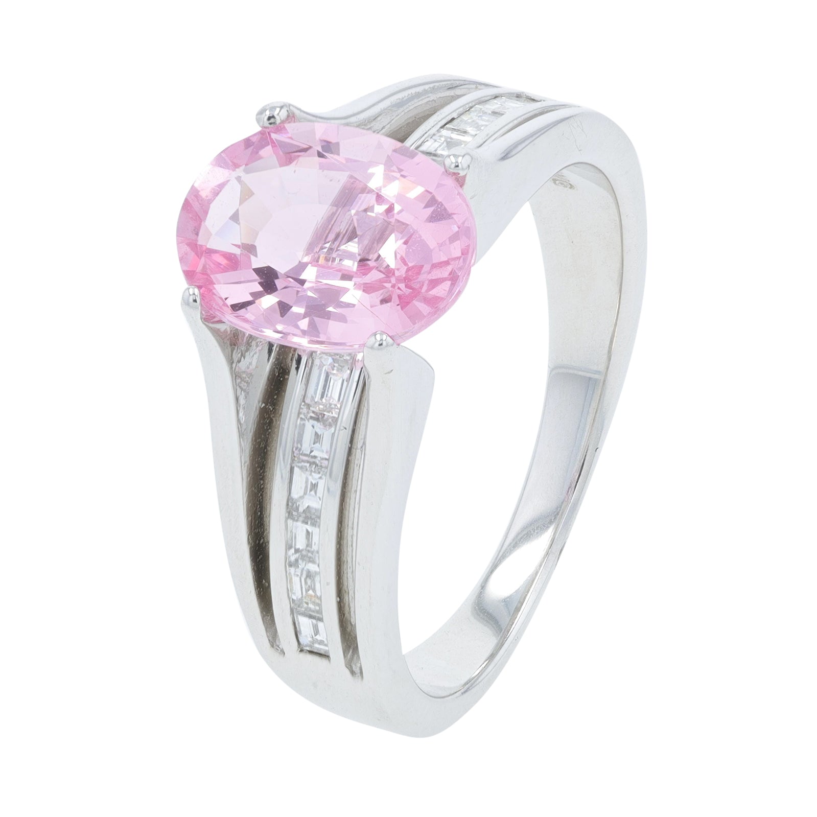 18K WG 2.08 CT Spinel Ring