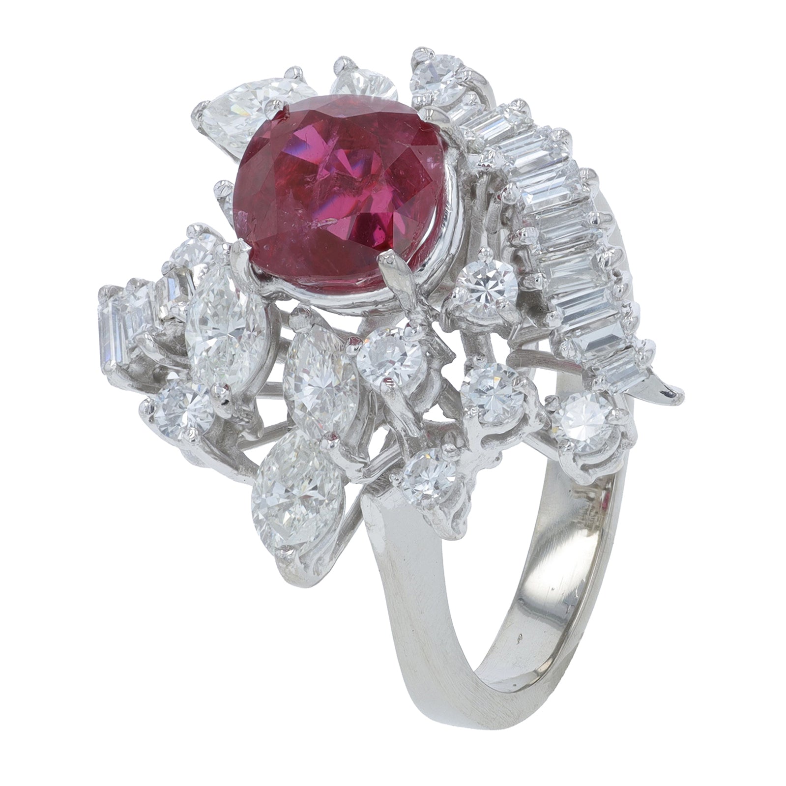 18K WG 1.60 CTW Ruby Ring