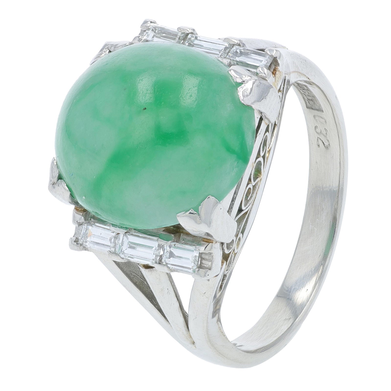 PT900 6.622 CT Jade Ring