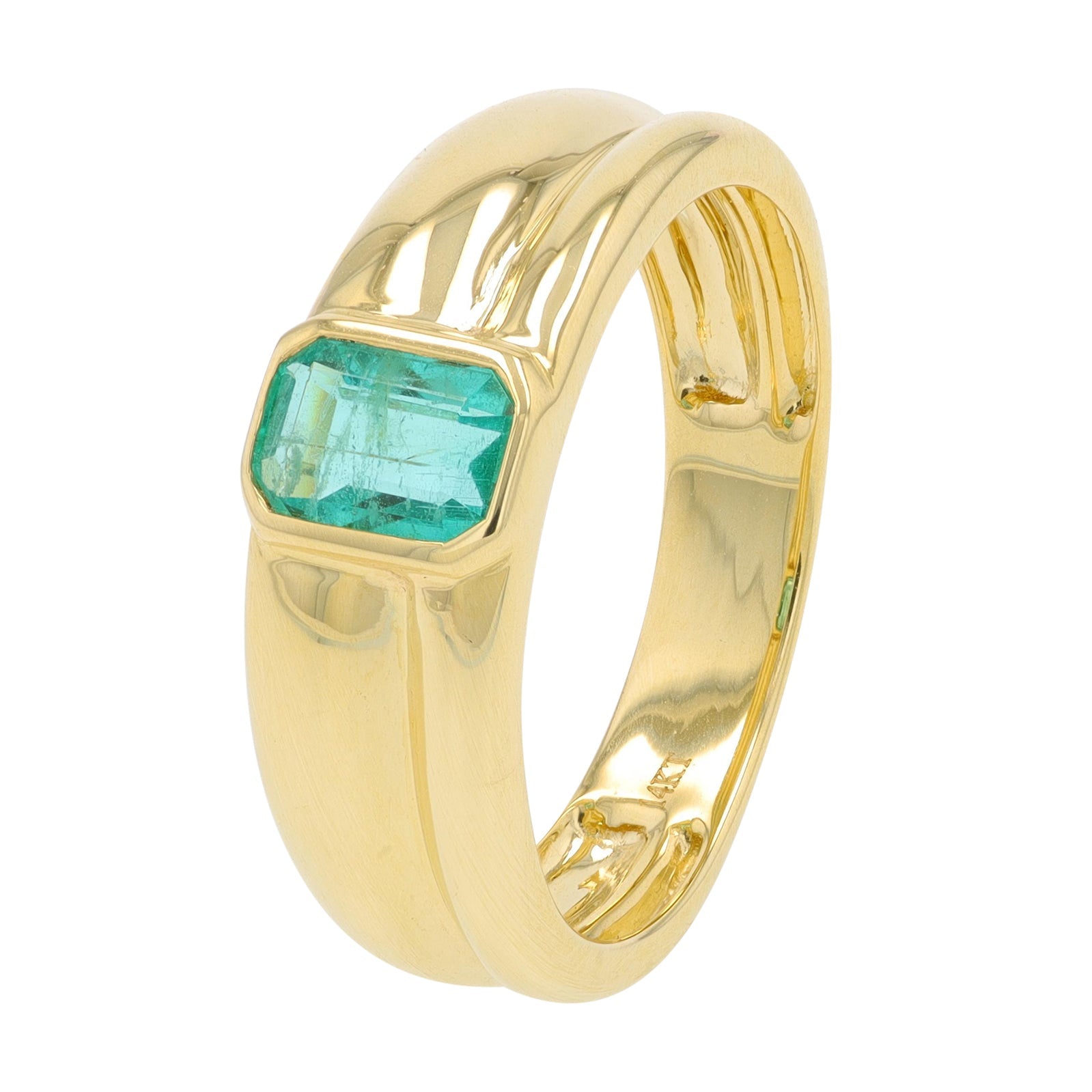 14K YG Gemstone Bezel Band<p><strong>More Gemstones Available</p></strong>