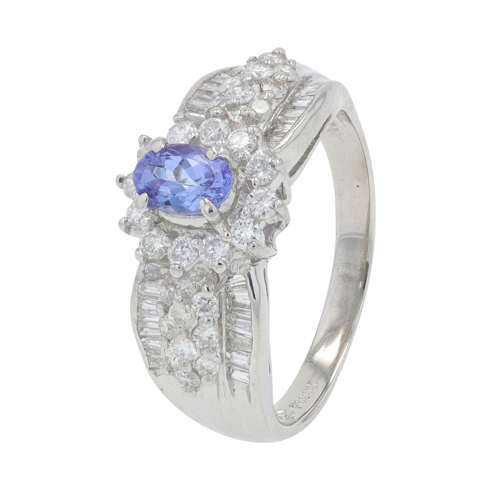 PT900 .52 CT Tanzanite Ring
