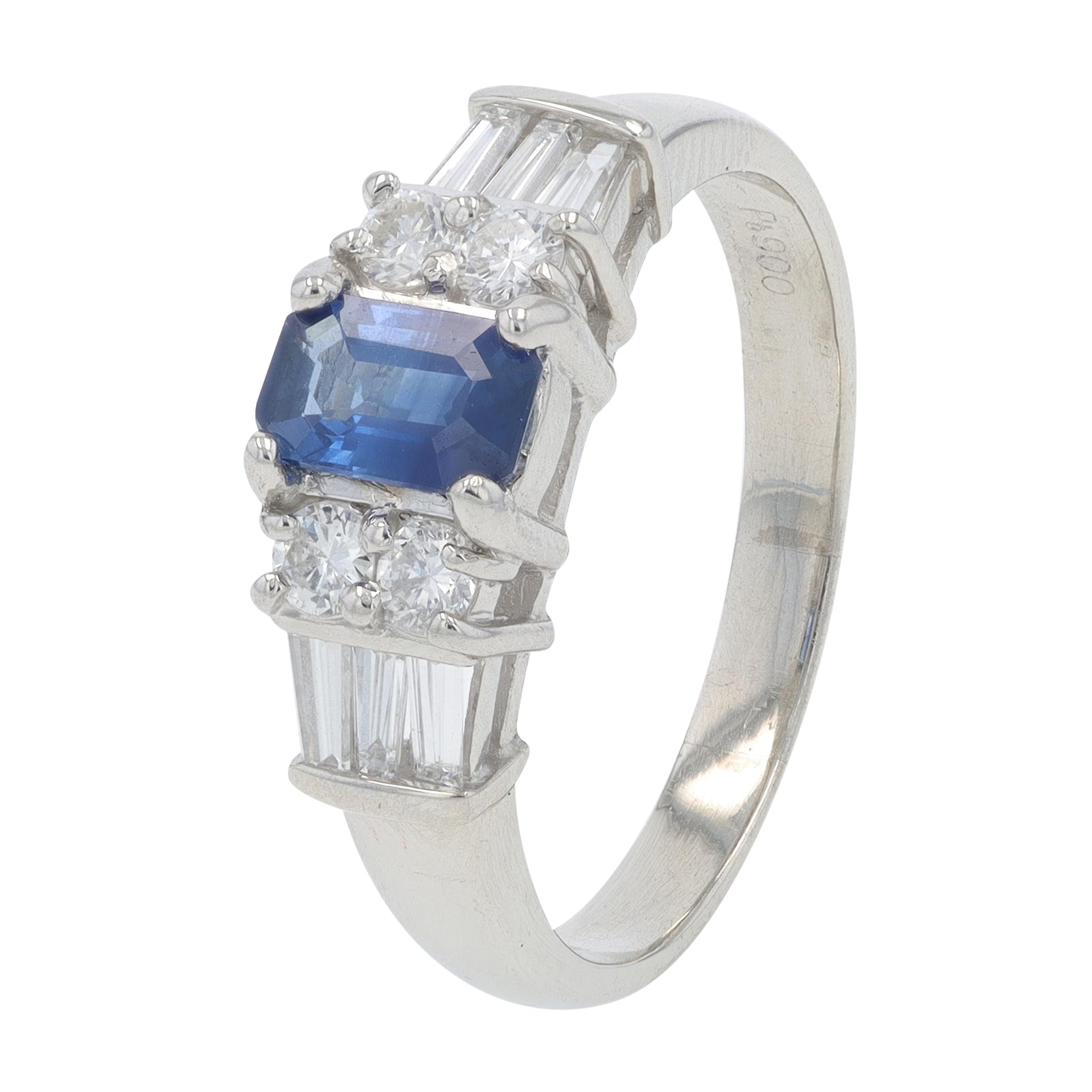 PT900 .56 CTW Sapphire Ring