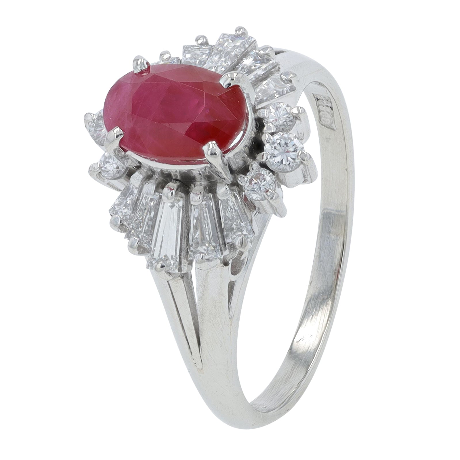 PT900 1.19 CT Ruby Ring